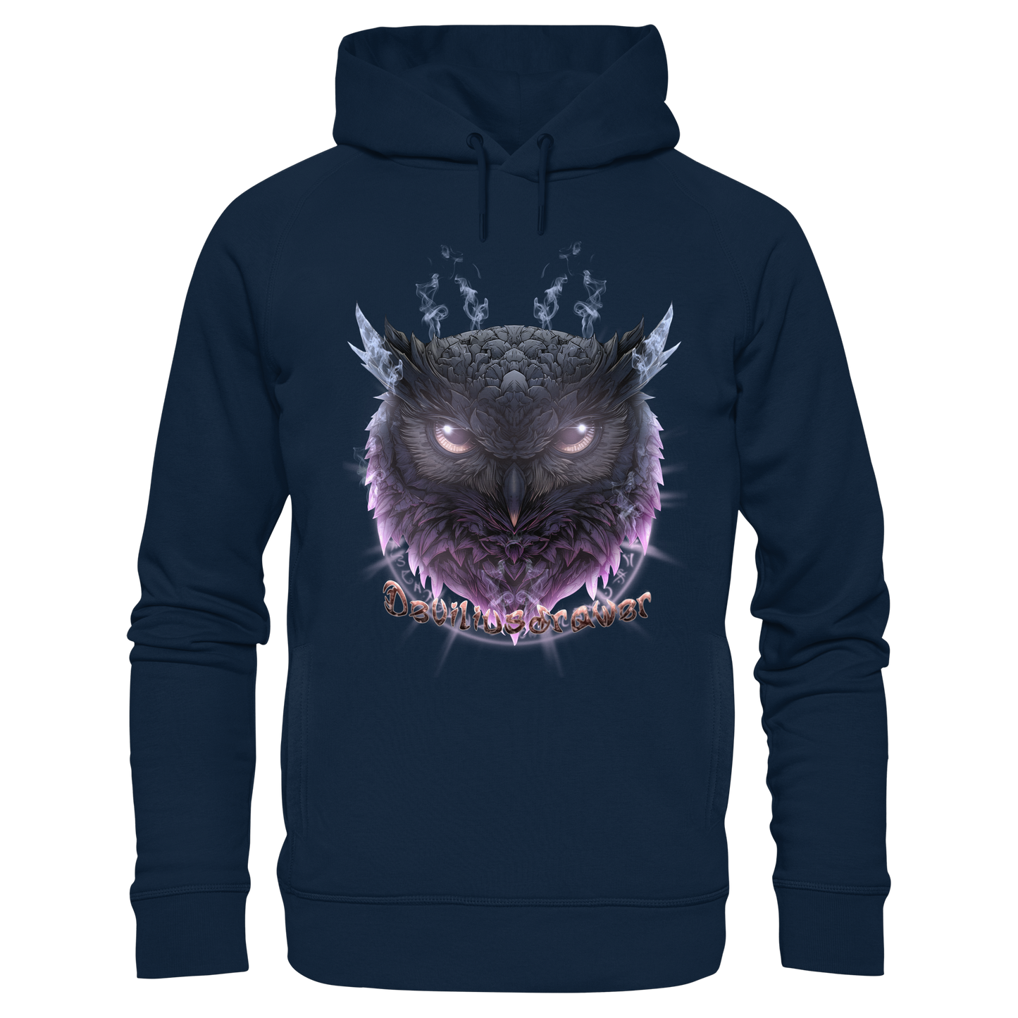 Deviliusdrawer Darkness Owl - Organic Fashion Hoodie