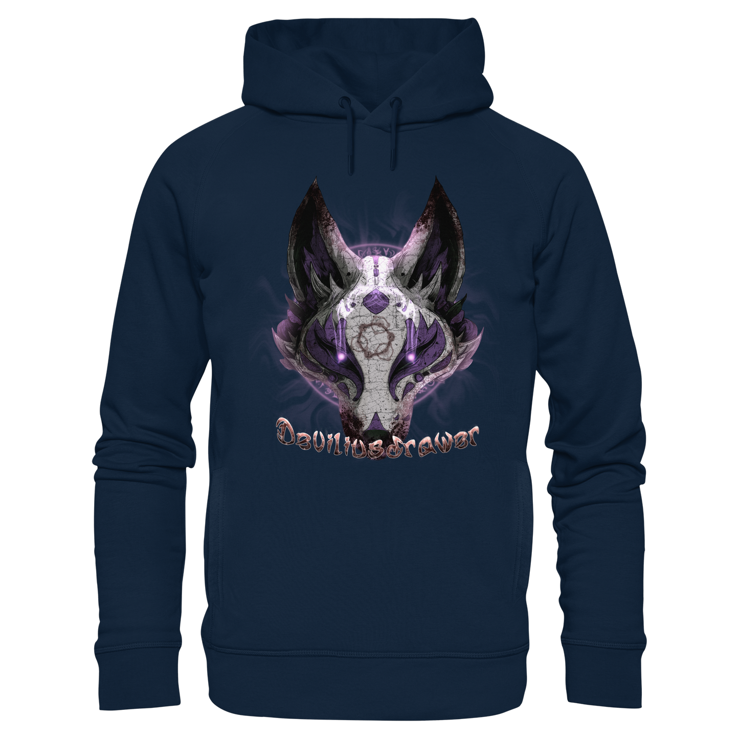 Deviliusdrawer Dark Kitsune - Organic Fashion Hoodie