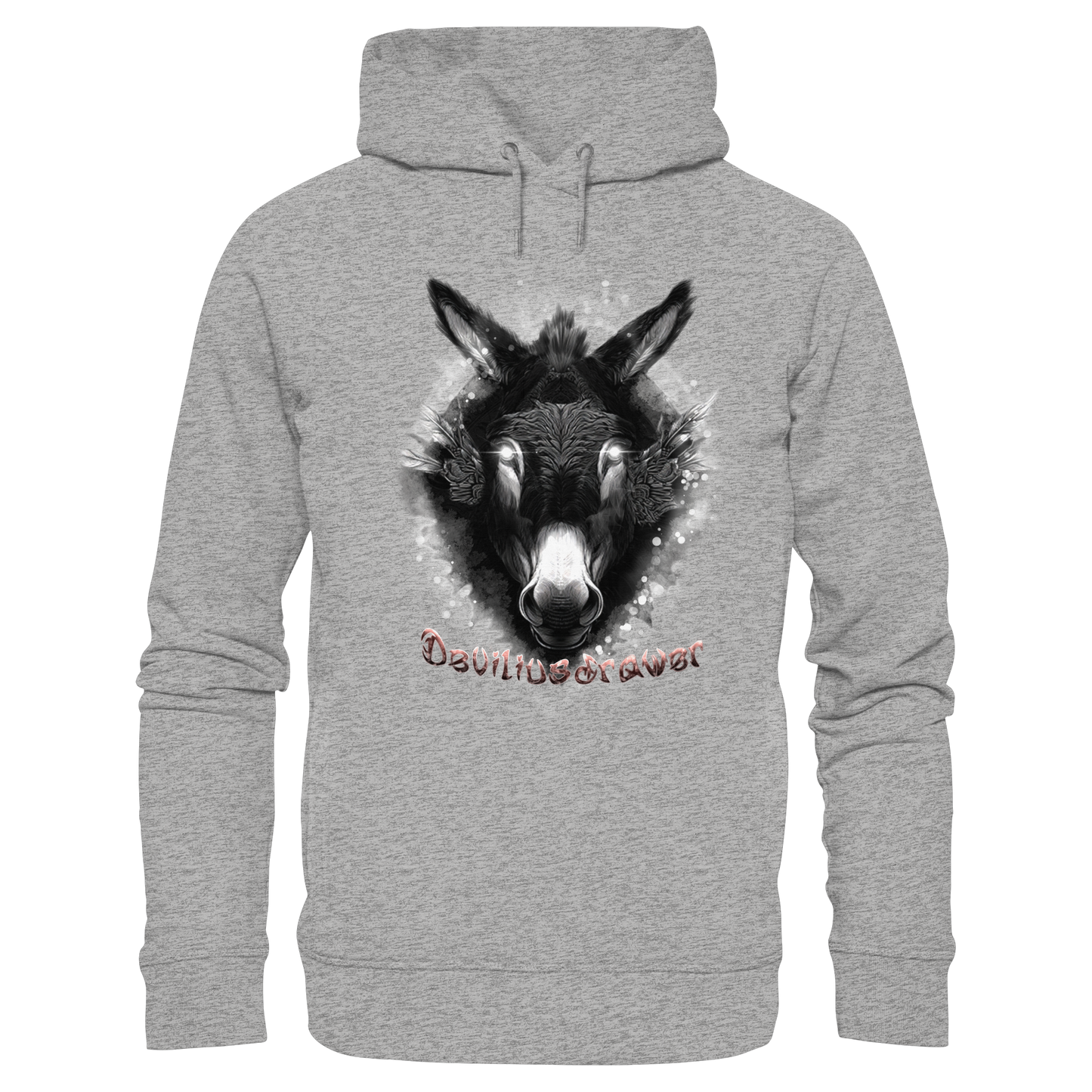 Deviliusdrawer Glowing Donkey - Organic Fashion Hoodie