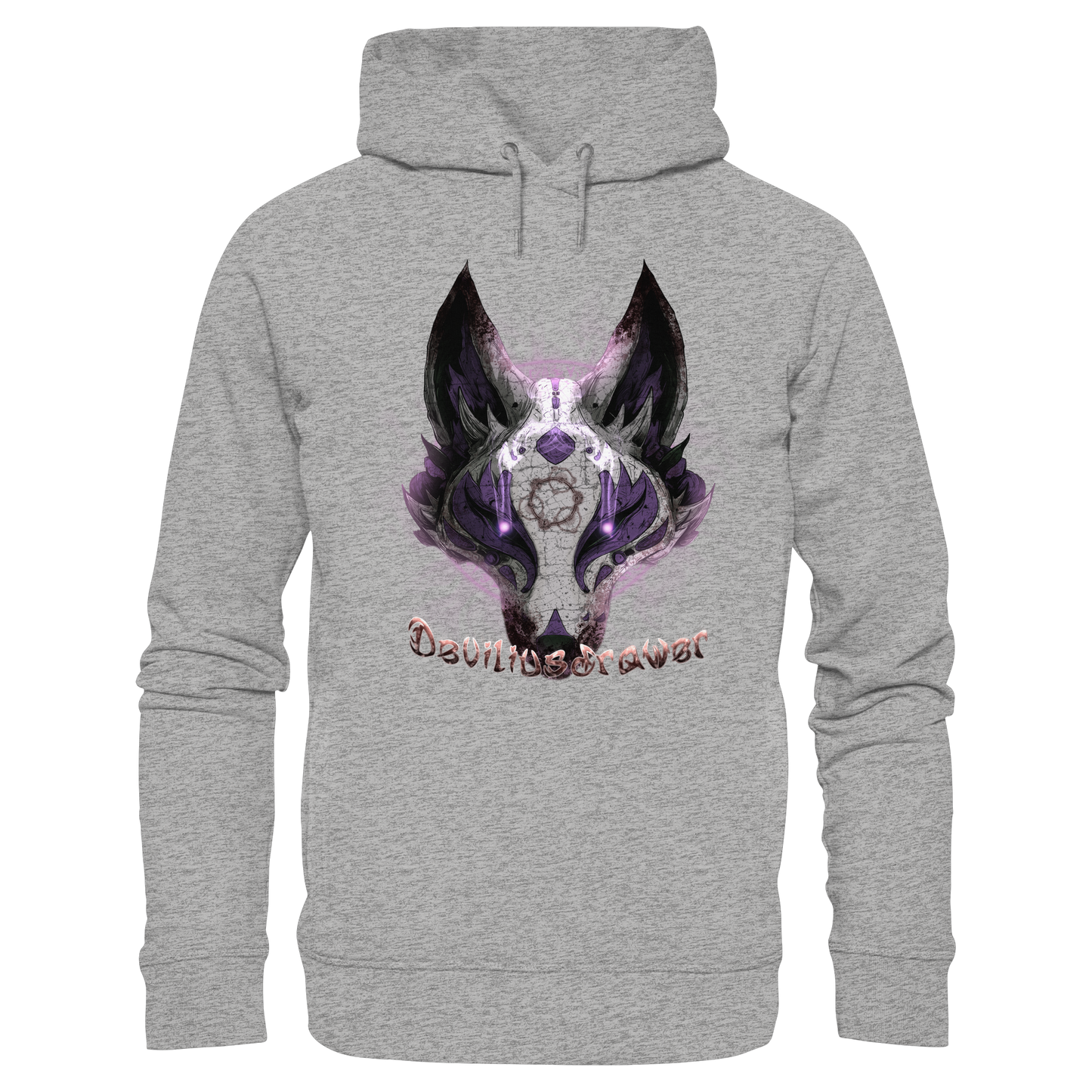 Deviliusdrawer Dark Kitsune - Organic Fashion Hoodie