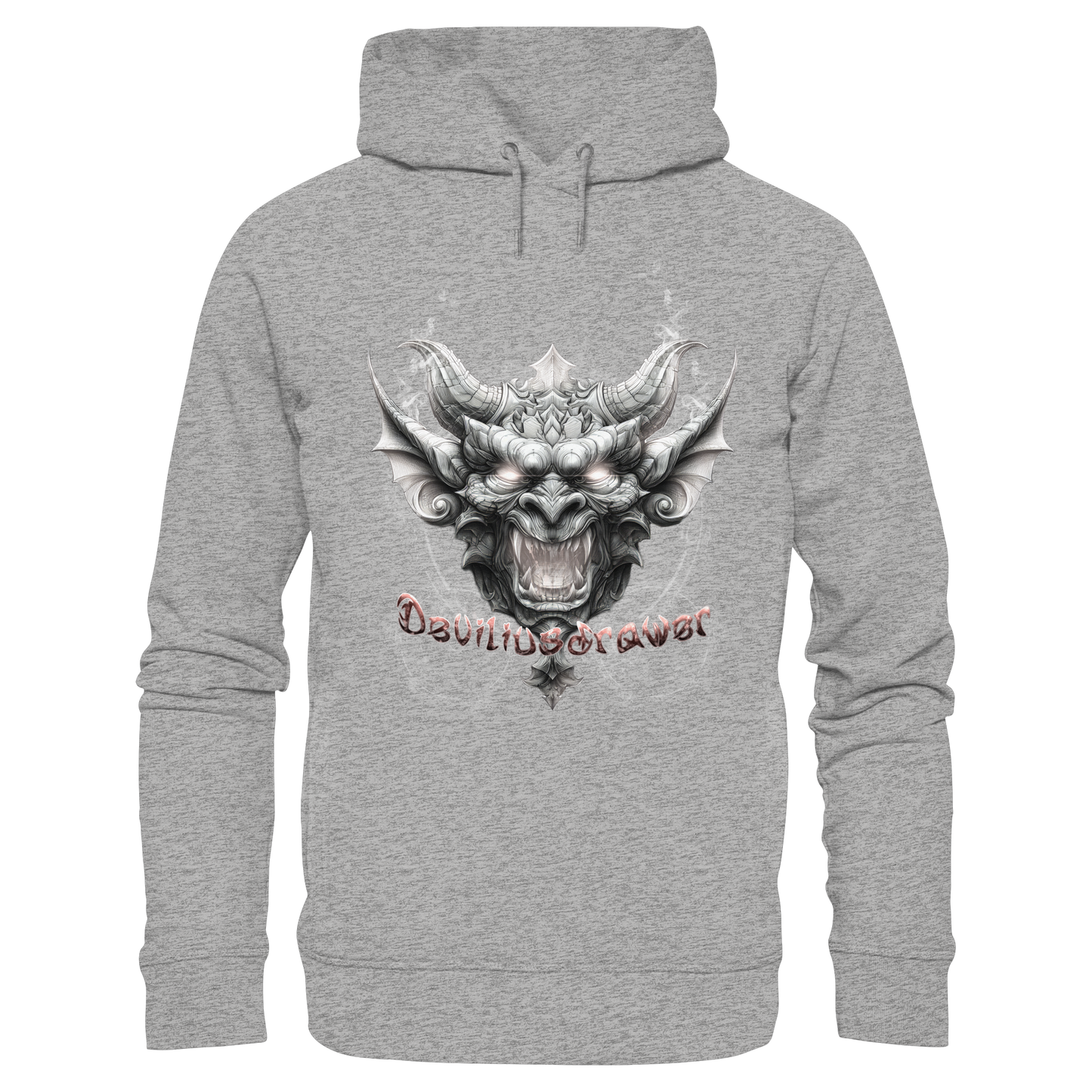 Deviliusdrawer Dark Gargoyl - Organic Fashion Hoodie