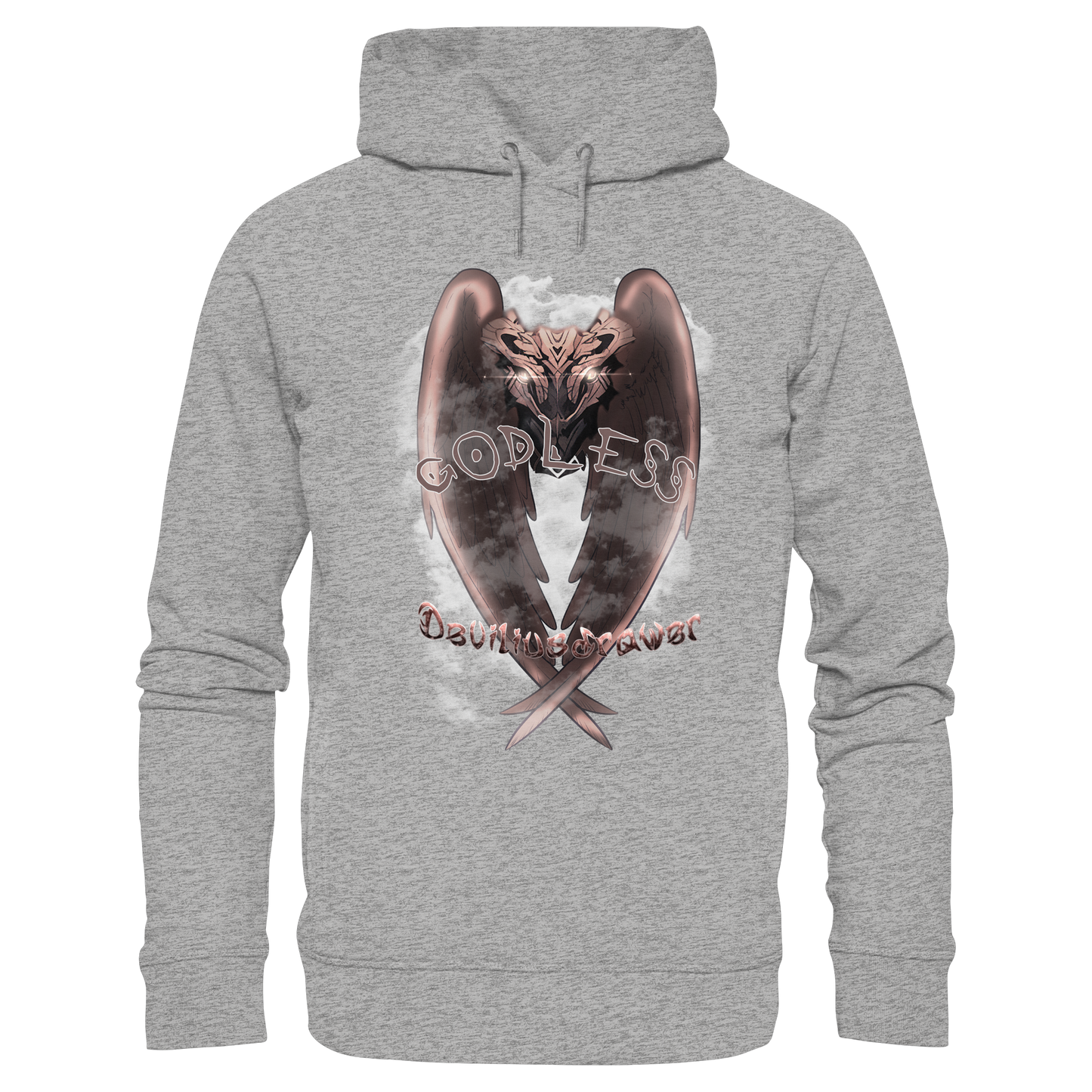 Deviliusdrawer Godless Owl - Organic Fashion Hoodie