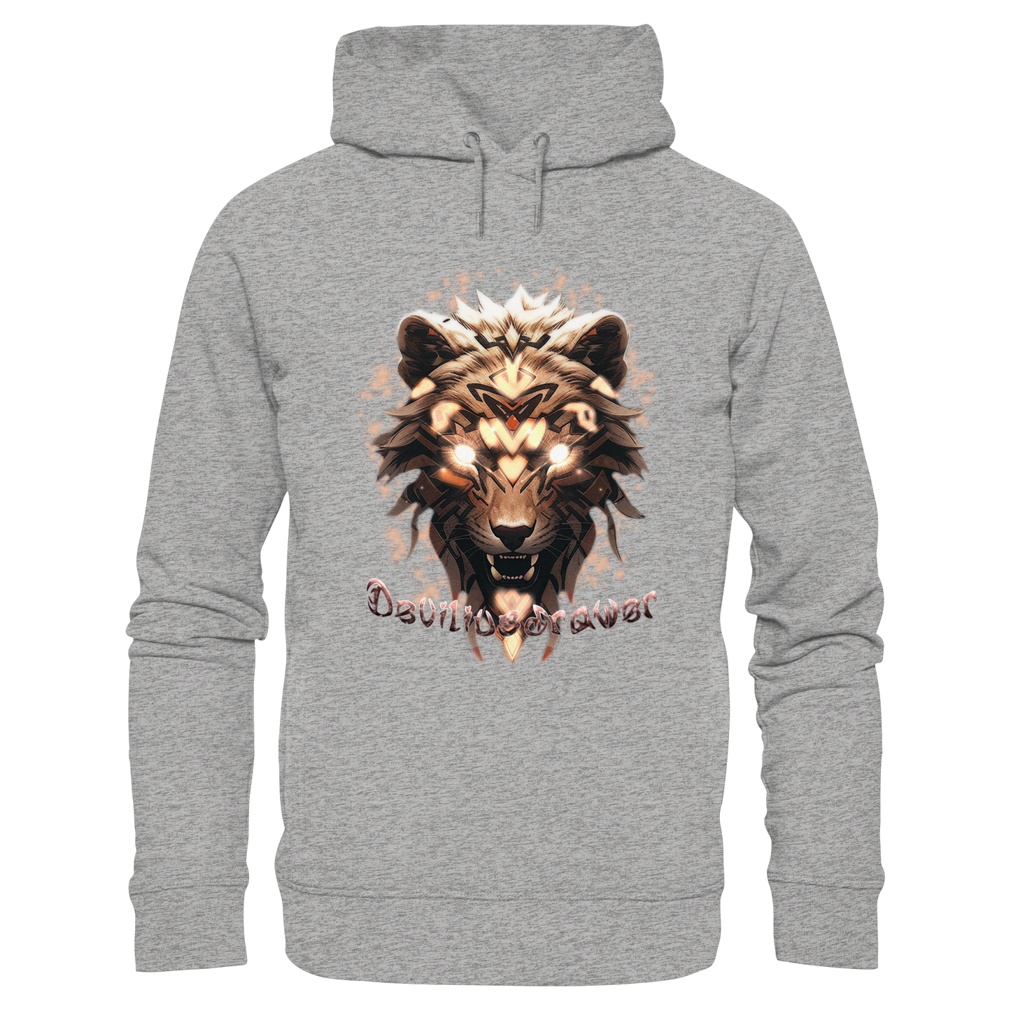 Deviliusdrawer Gold Weartiger - Organic Fashion Hoodie