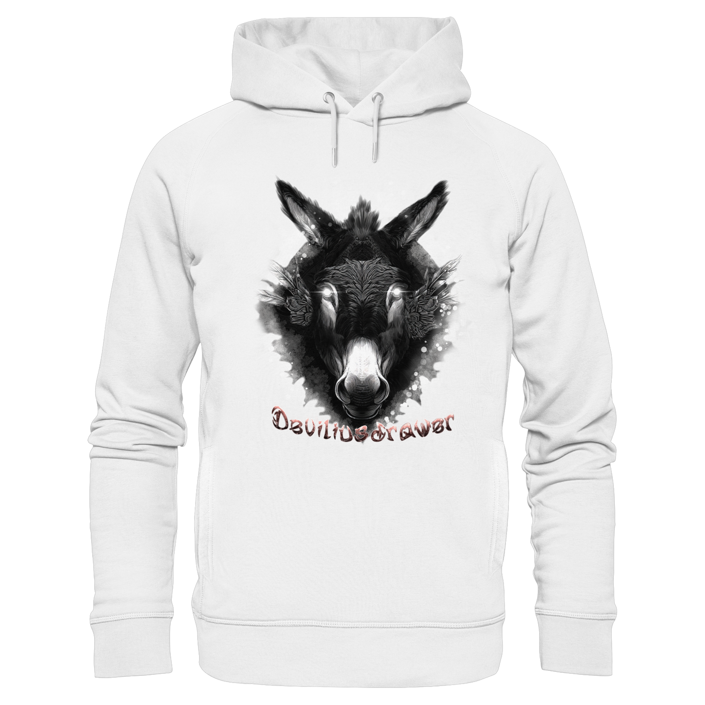 Deviliusdrawer Glowing Donkey - Organic Fashion Hoodie