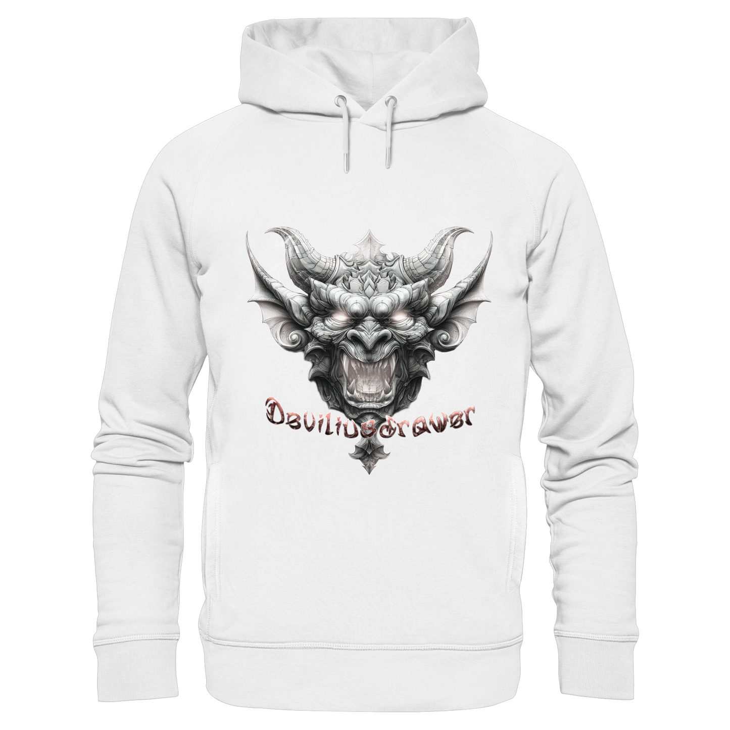 Deviliusdrawer Dark Gargoyl - Organic Fashion Hoodie