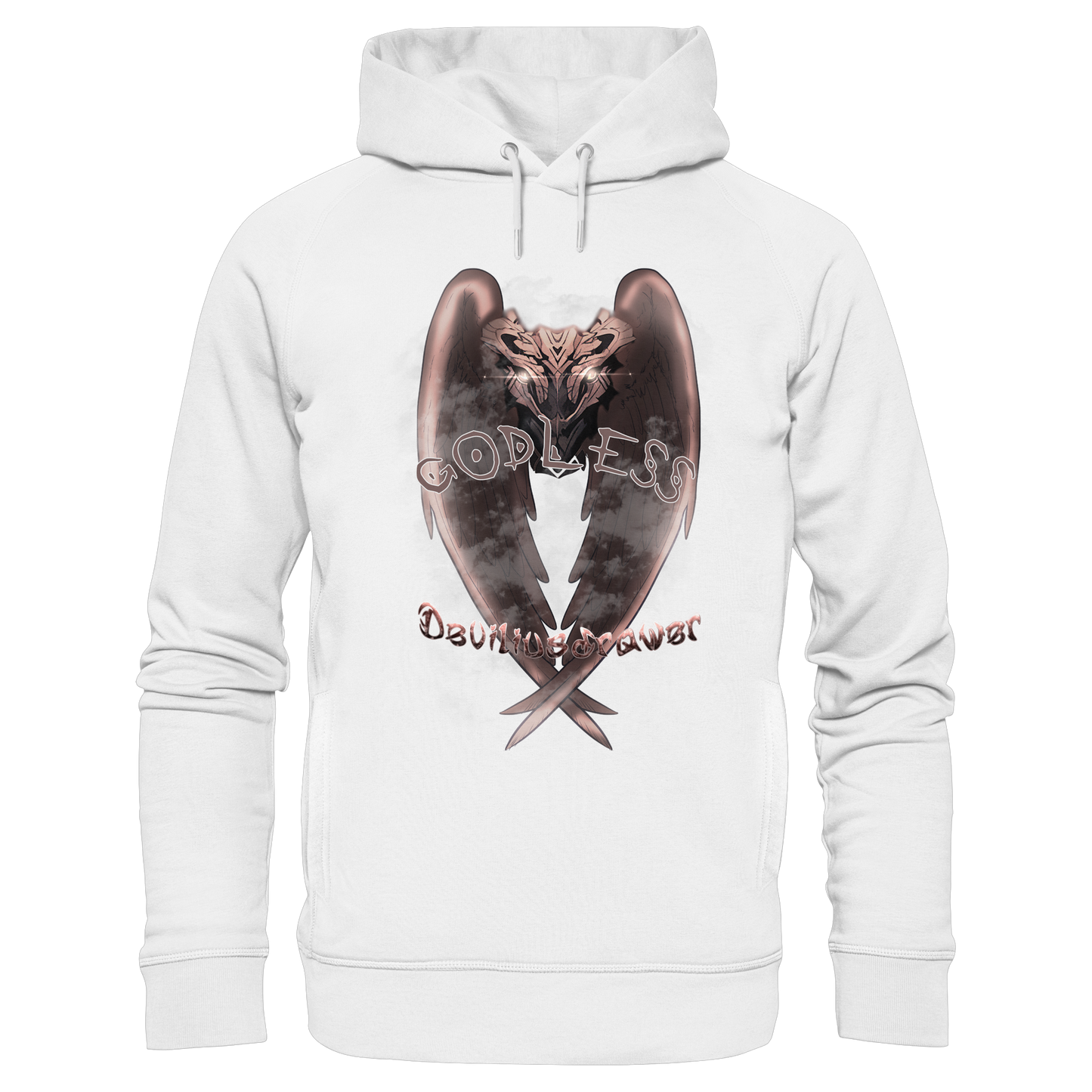Deviliusdrawer Godless Owl - Organic Fashion Hoodie