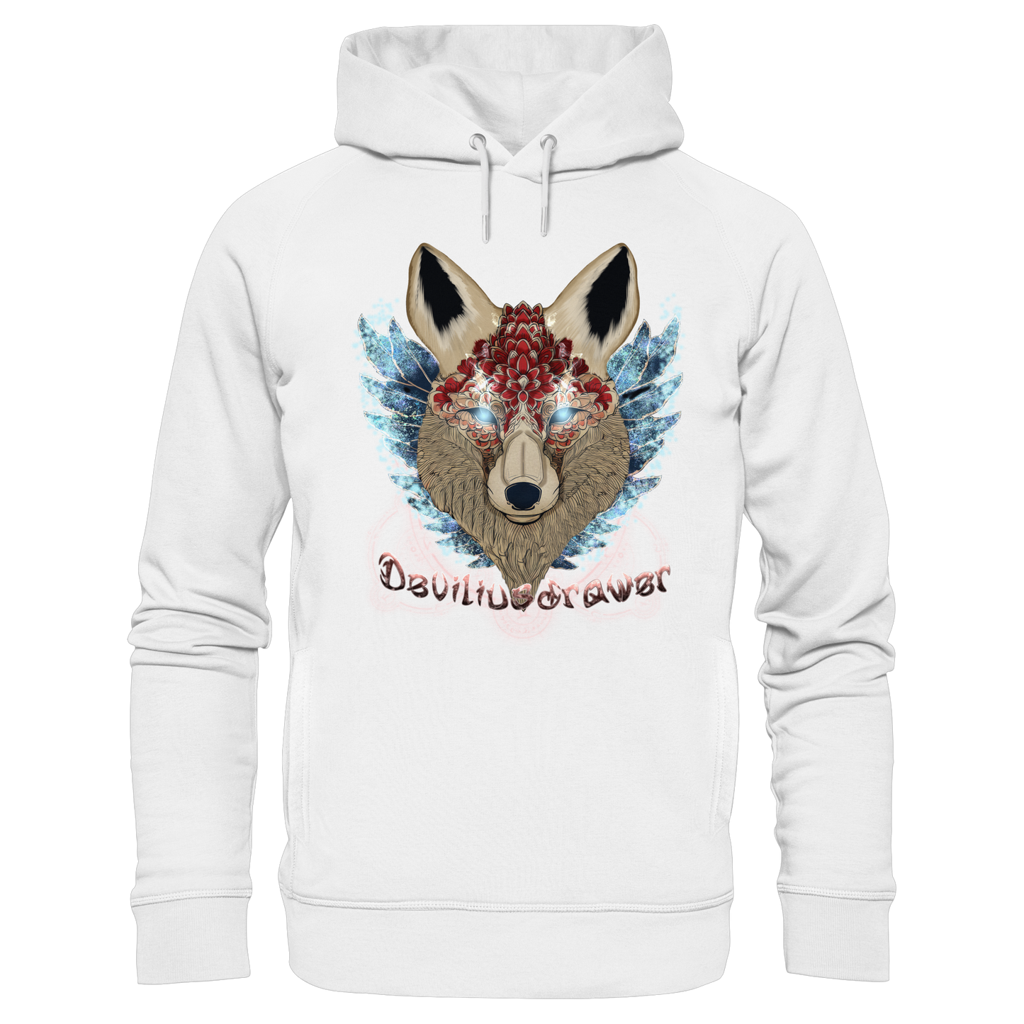 Deviliusdrawer Diamond Kitsune - Organic Fashion Hoodie