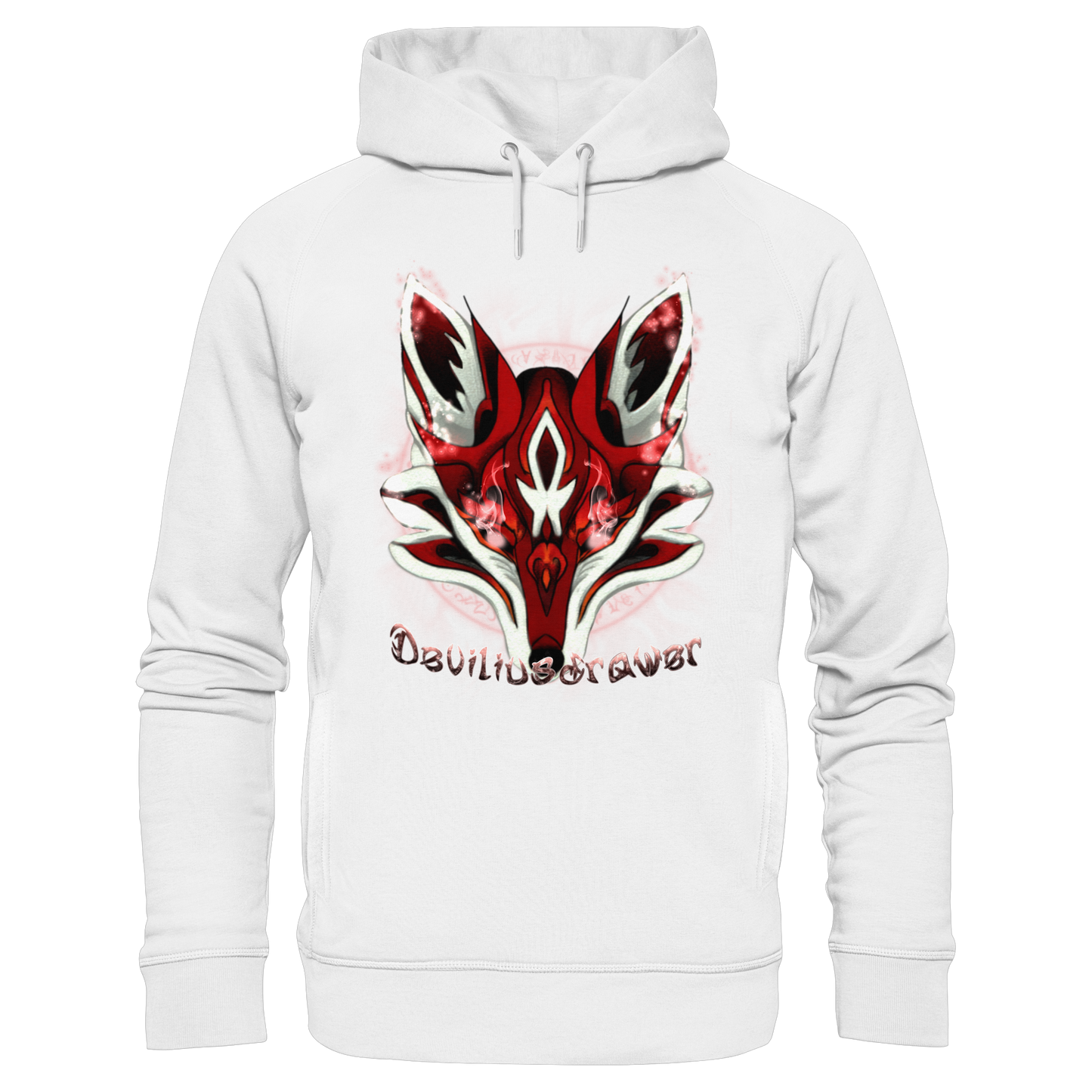 Deviliusdrawer Red Eyed Fox - Organic Fashion Hoodie