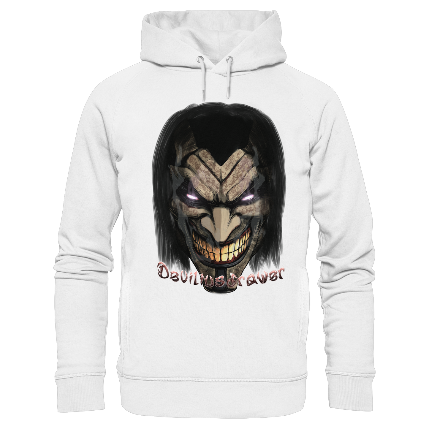 Deviliusdrawer Smiling Devil - Organic Fashion Hoodie