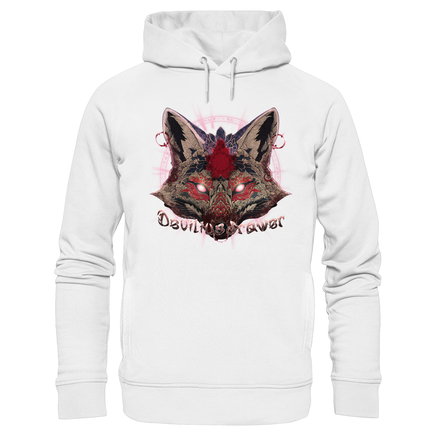 Deviliusdrawer Demon Kitsune - Organic Fashion Hoodie