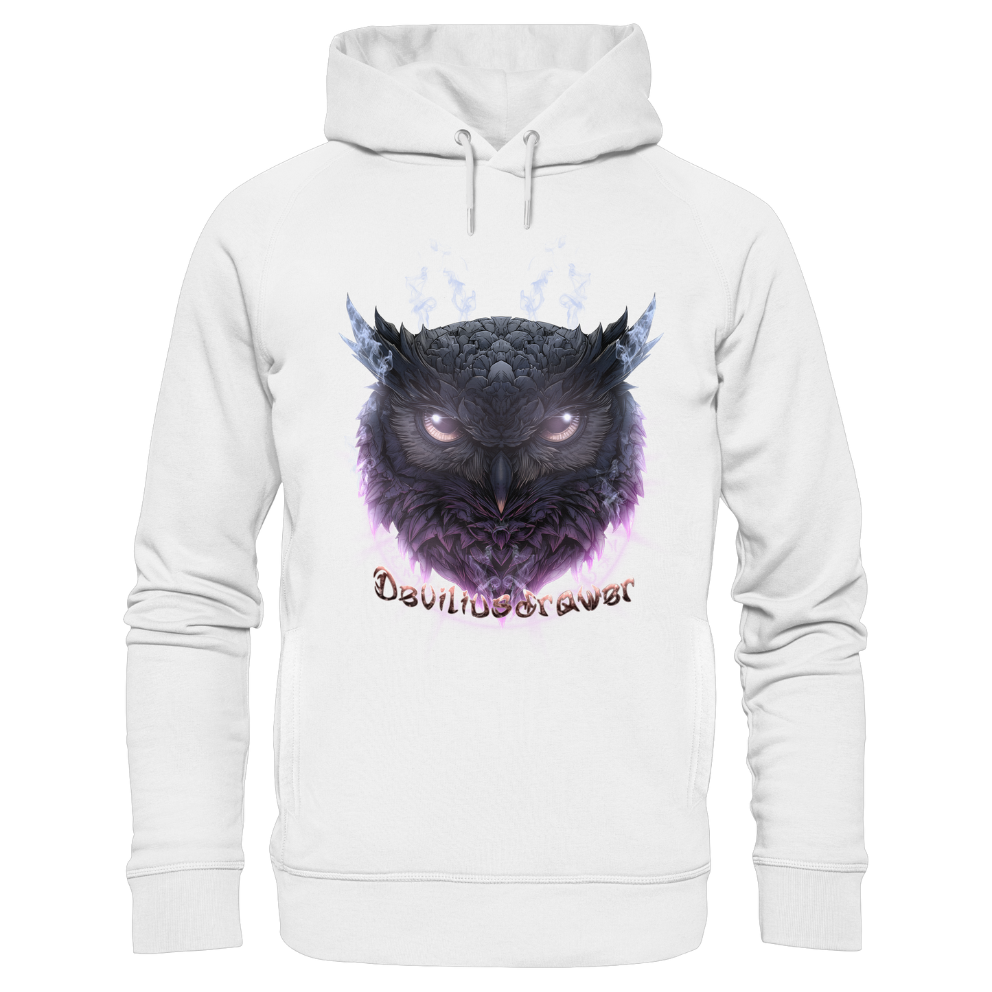 Deviliusdrawer Darkness Owl - Organic Fashion Hoodie