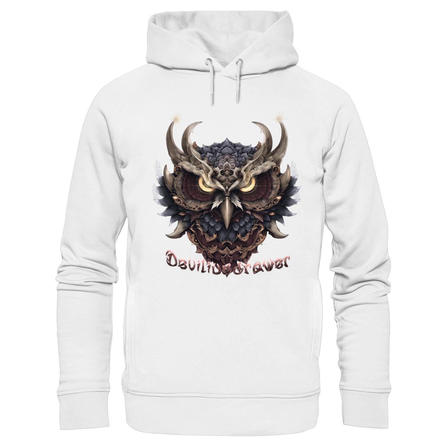Deviliusdrawer Golden Owl - Organic Fashion Hoodie