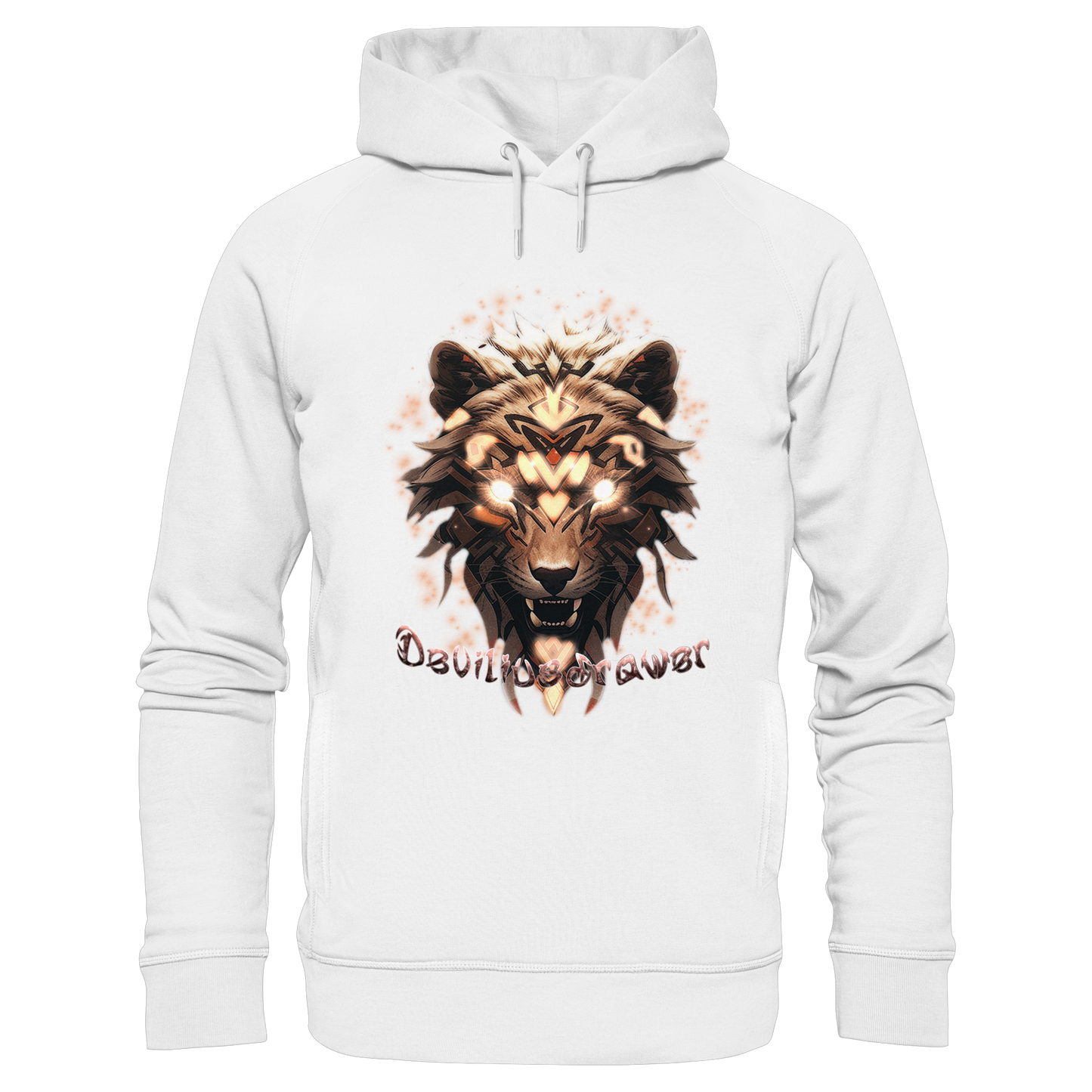 Deviliusdrawer Gold Weartiger - Organic Fashion Hoodie
