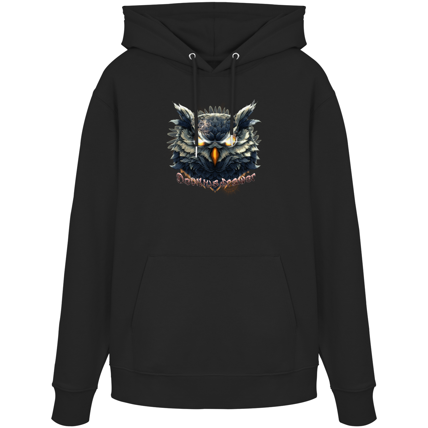 Deviliusdrawer Dark Fire Owl - Organic Hoodie