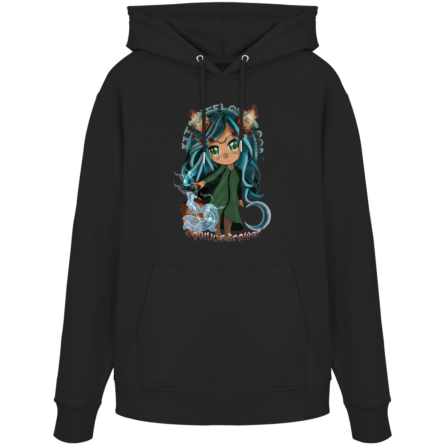 Deviliusdrawer Kitsuneflower - Organic Hoodie