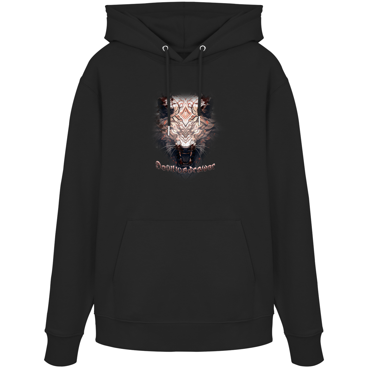 Deviliusdrawer Gold Metal Tiger - Organic Hoodie