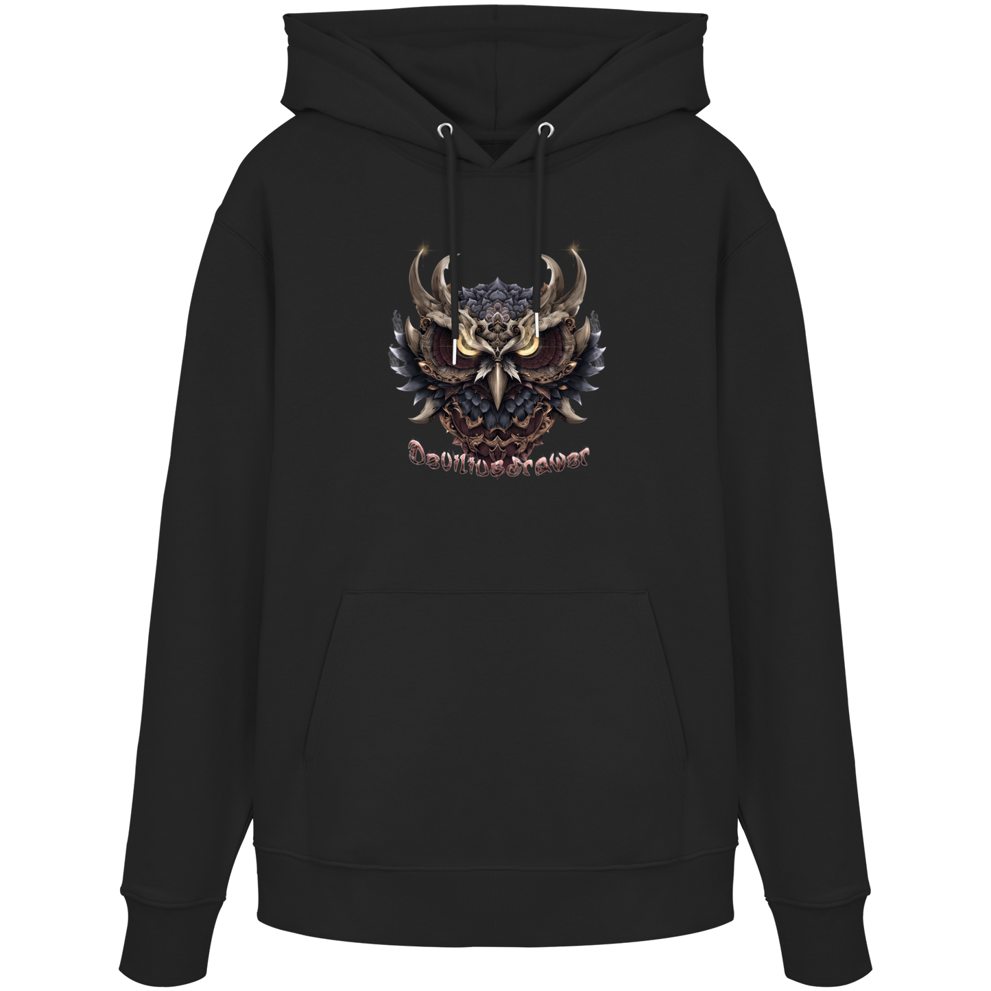 Deviliusdrawer Golden Owl - Organic Hoodie