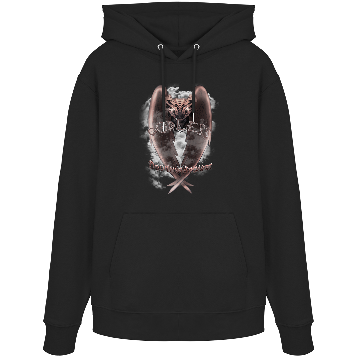 Deviliusdrawer Godless Owl - Organic Hoodie