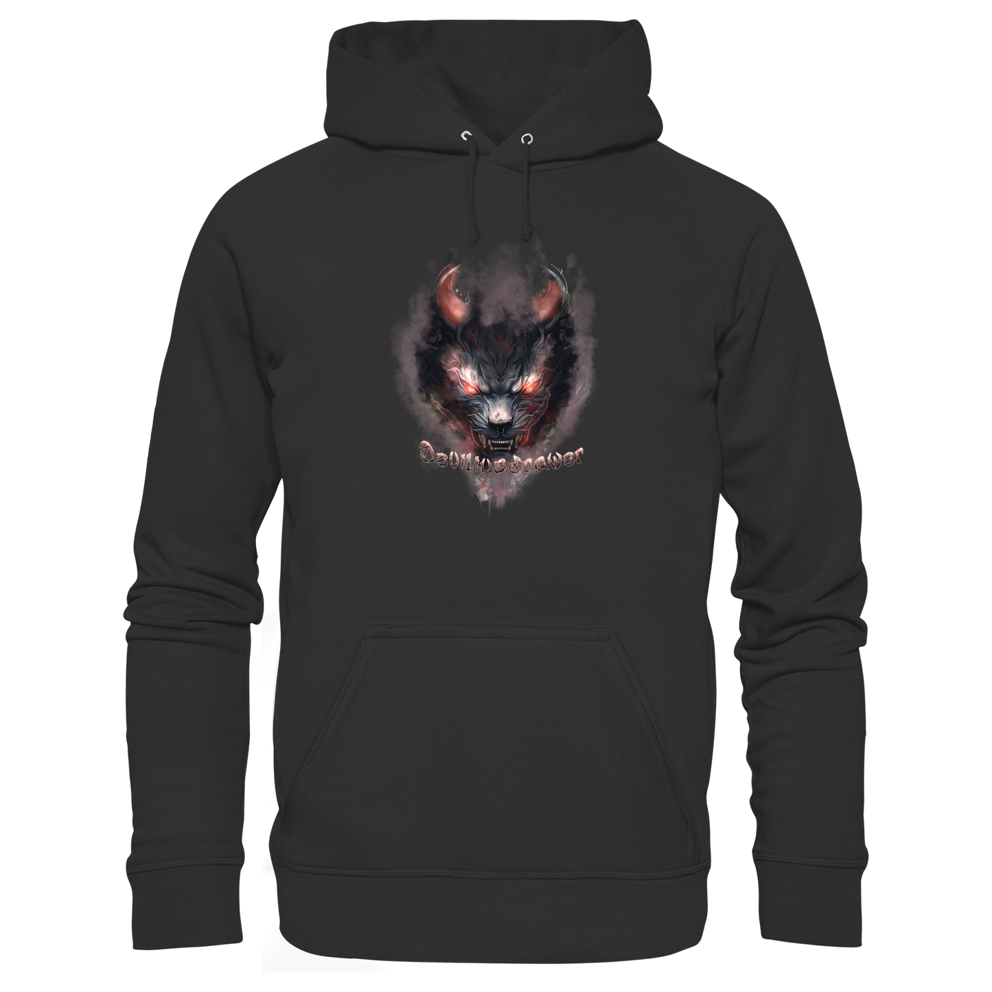 Deviliusdrawer Red Smoked Cat - Organic Hoodie