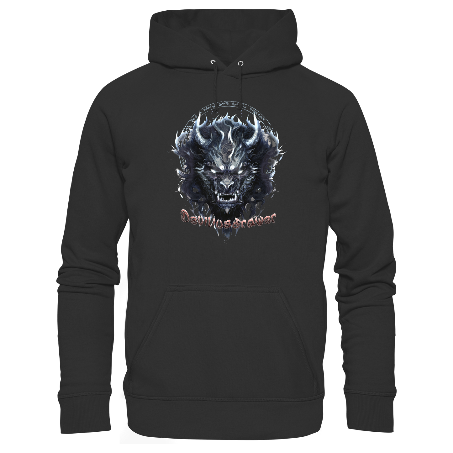 Deviliusdrawer Dark Wolf Mask - Organic Hoodie