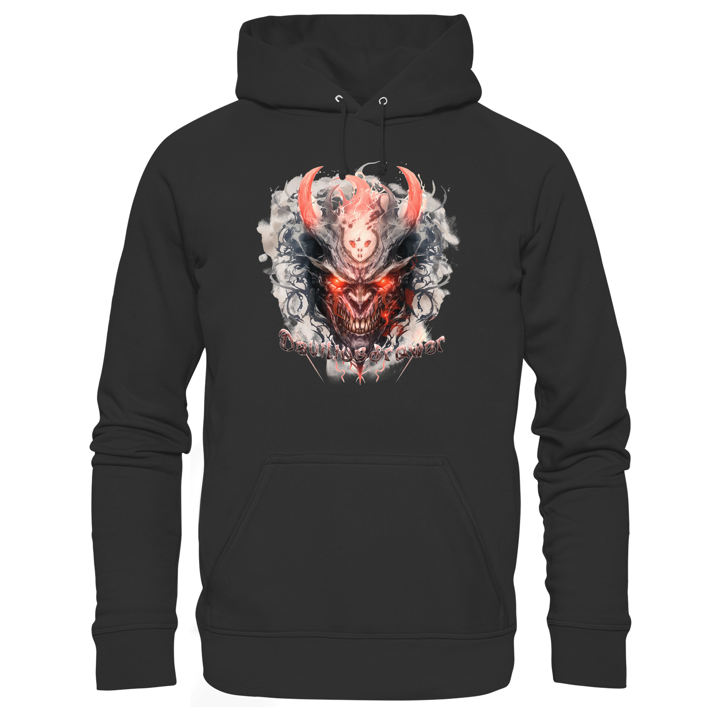Deviliusdrawer Red Horn Devil - Organic Hoodie