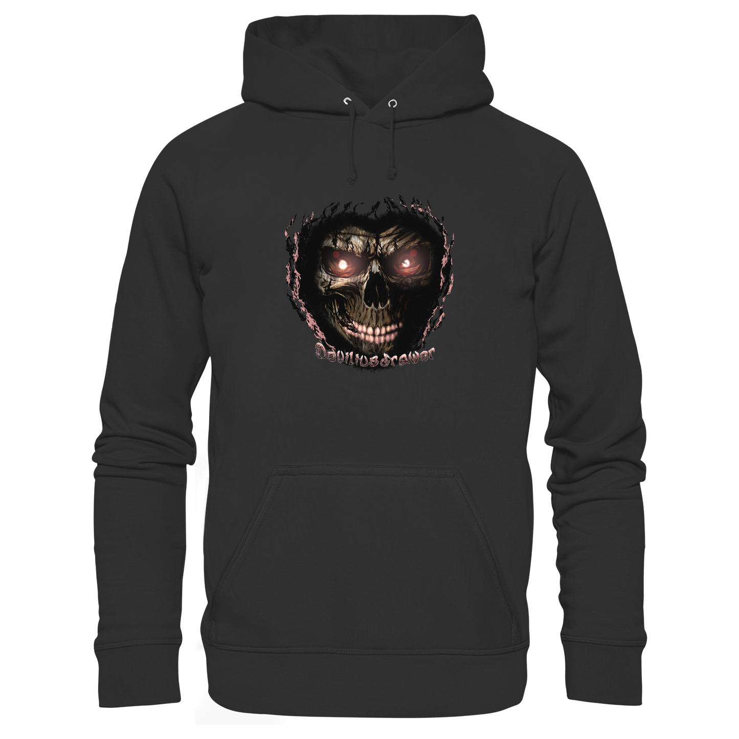 Deviliusdrawer Glow Skeleton - Organic Hoodie