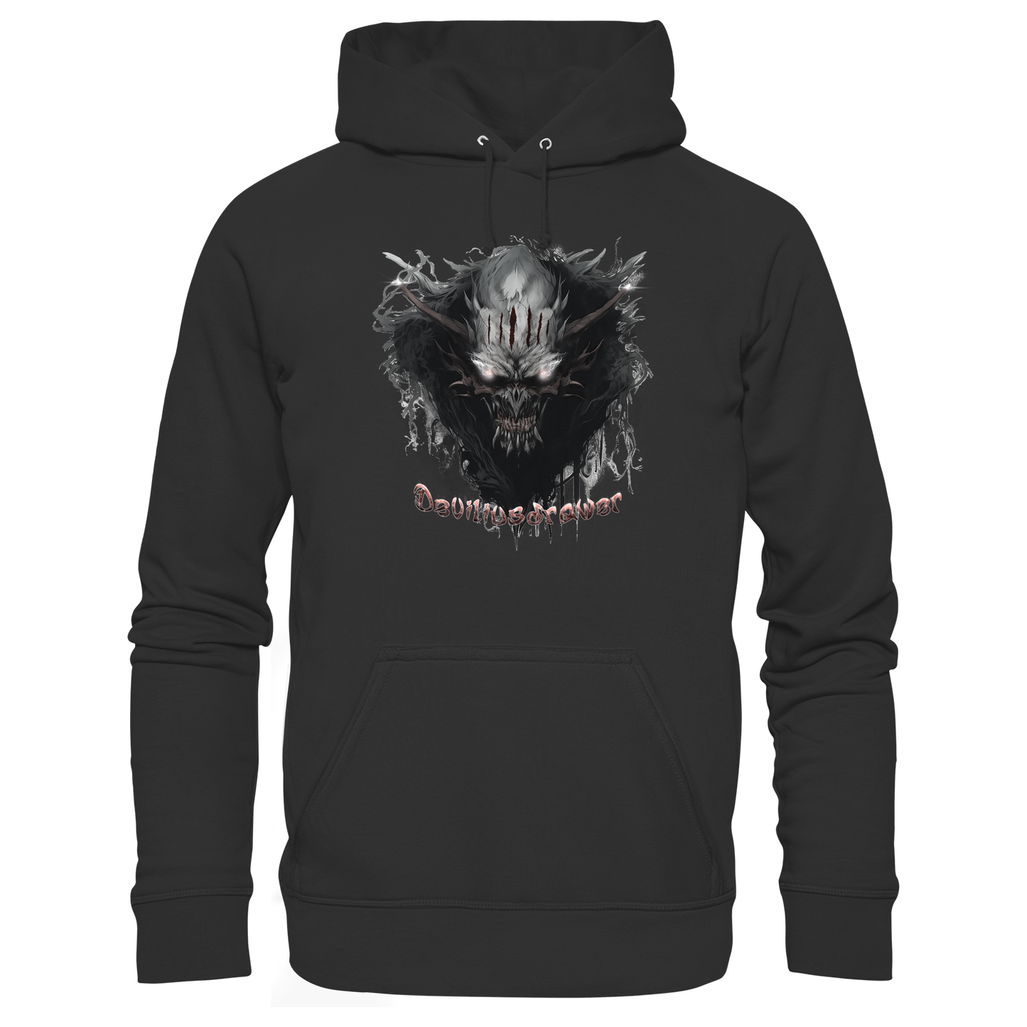 Deviliusdrawer Dark Smoke Demon - Organic Hoodie