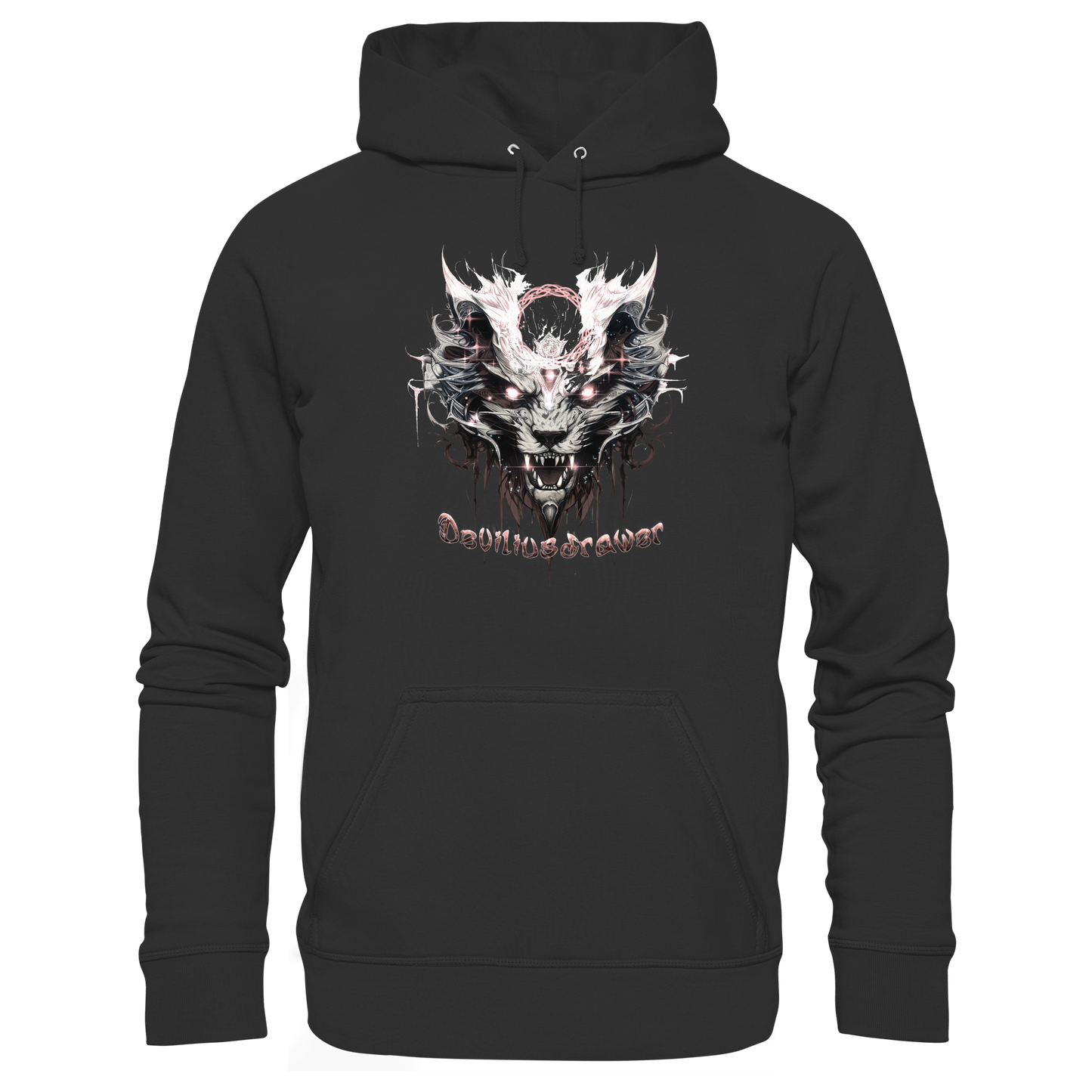 Deviliusdrawer Demonic Glow Cat - Organic Hoodie