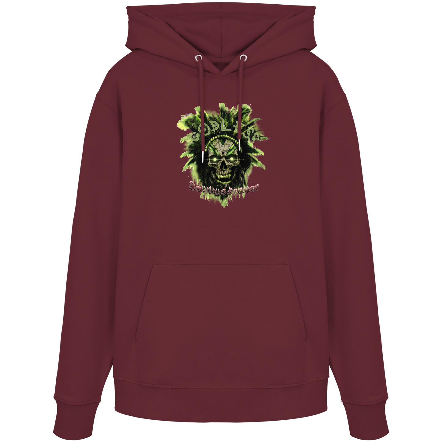Deviliusdrawer Godless Skull - Organic Hoodie