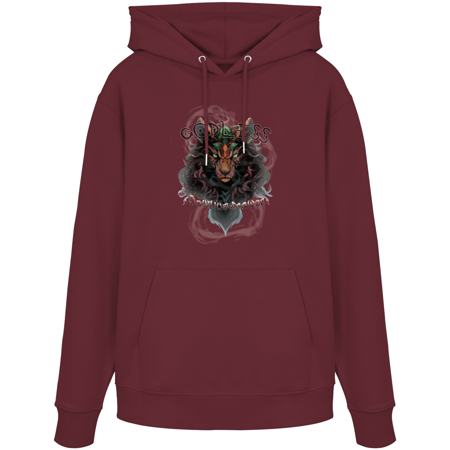 Deviliusdrawer Godless Wolf - Organic Hoodie