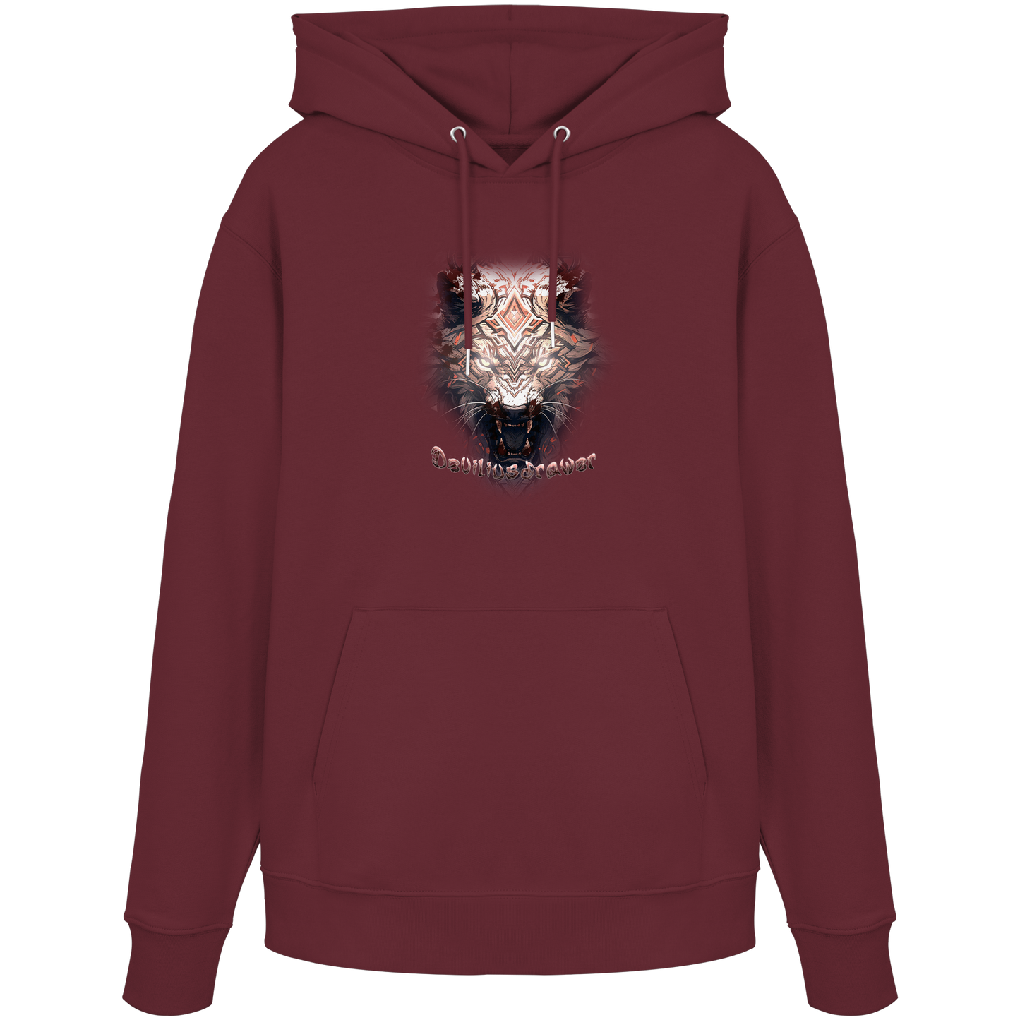 Deviliusdrawer Gold Metal Tiger - Organic Hoodie