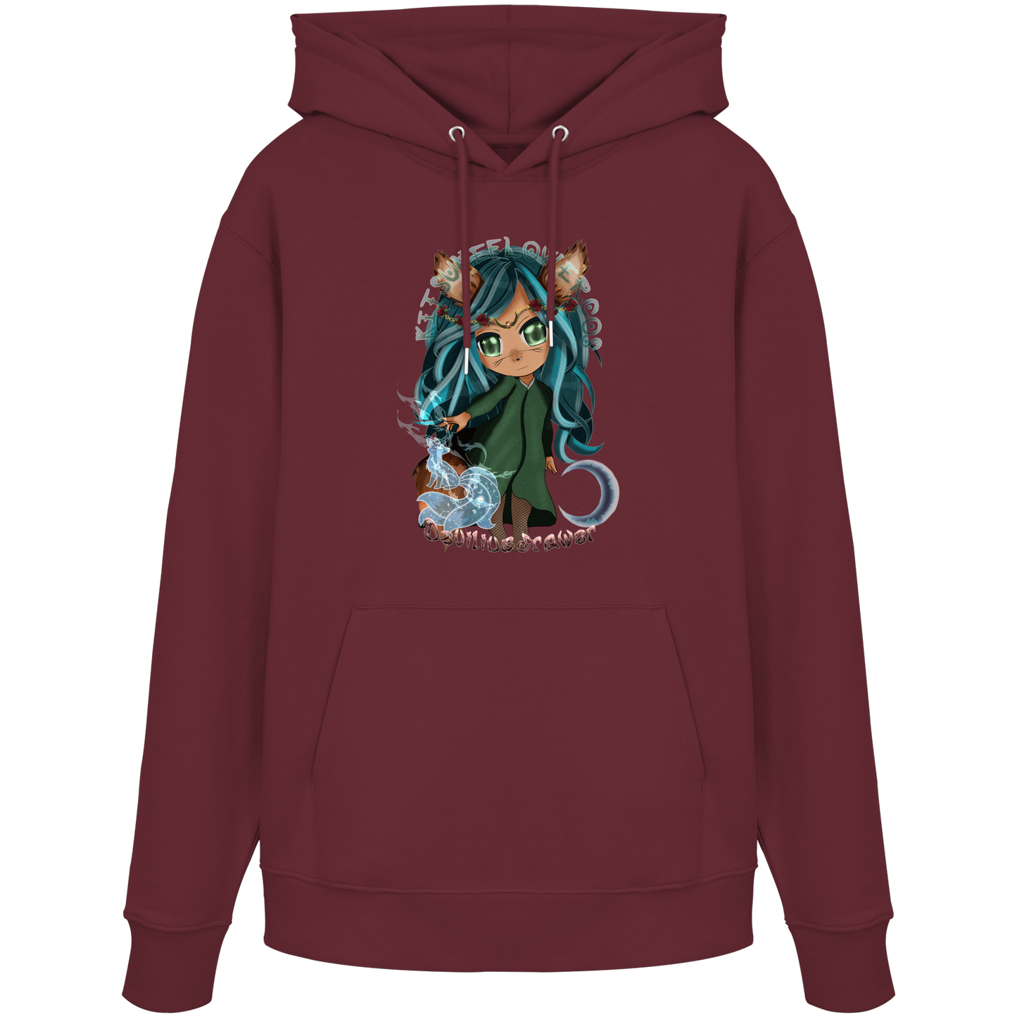 Deviliusdrawer Kitsuneflower - Organic Hoodie