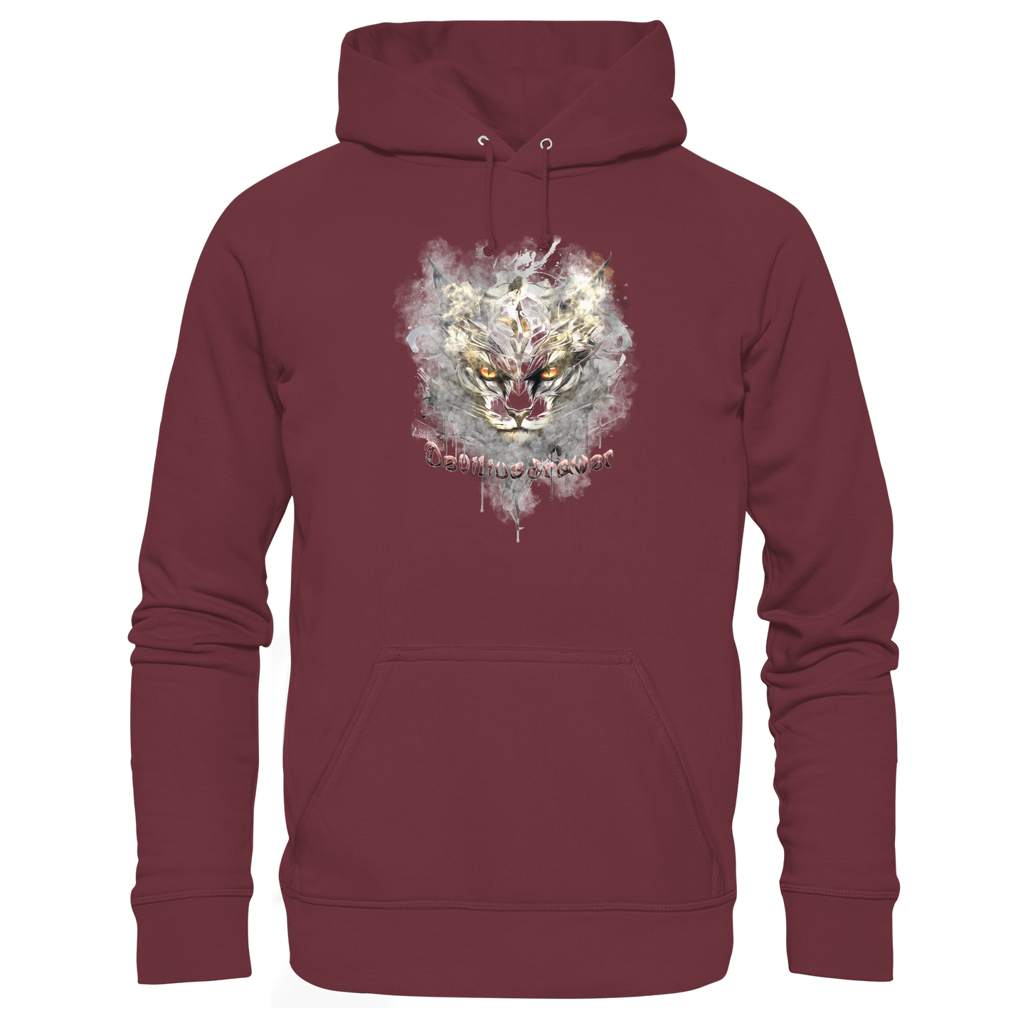 Deviliusdrawer White Catgod - Organic Hoodie