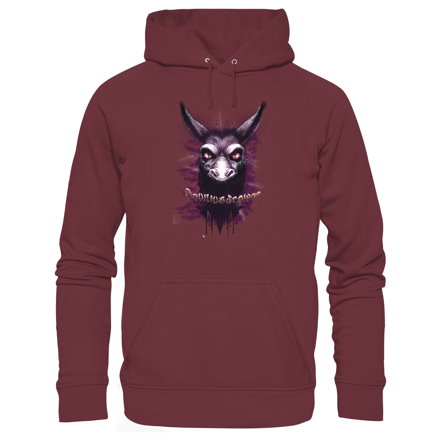 Deviliusdrawer Purple Donkey - Organic Hoodie