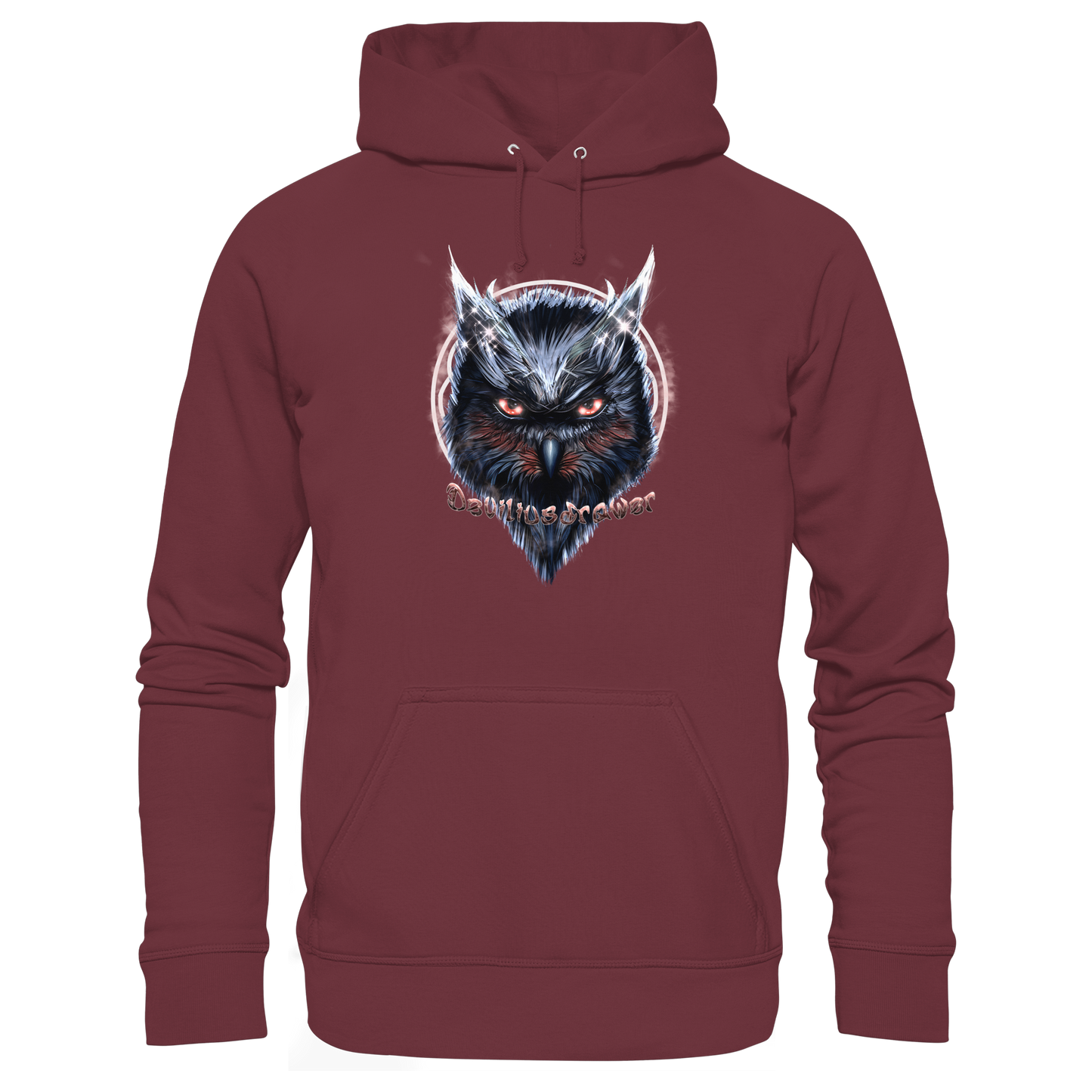 Deviliusdrawer Fire Owl - Organic Hoodie