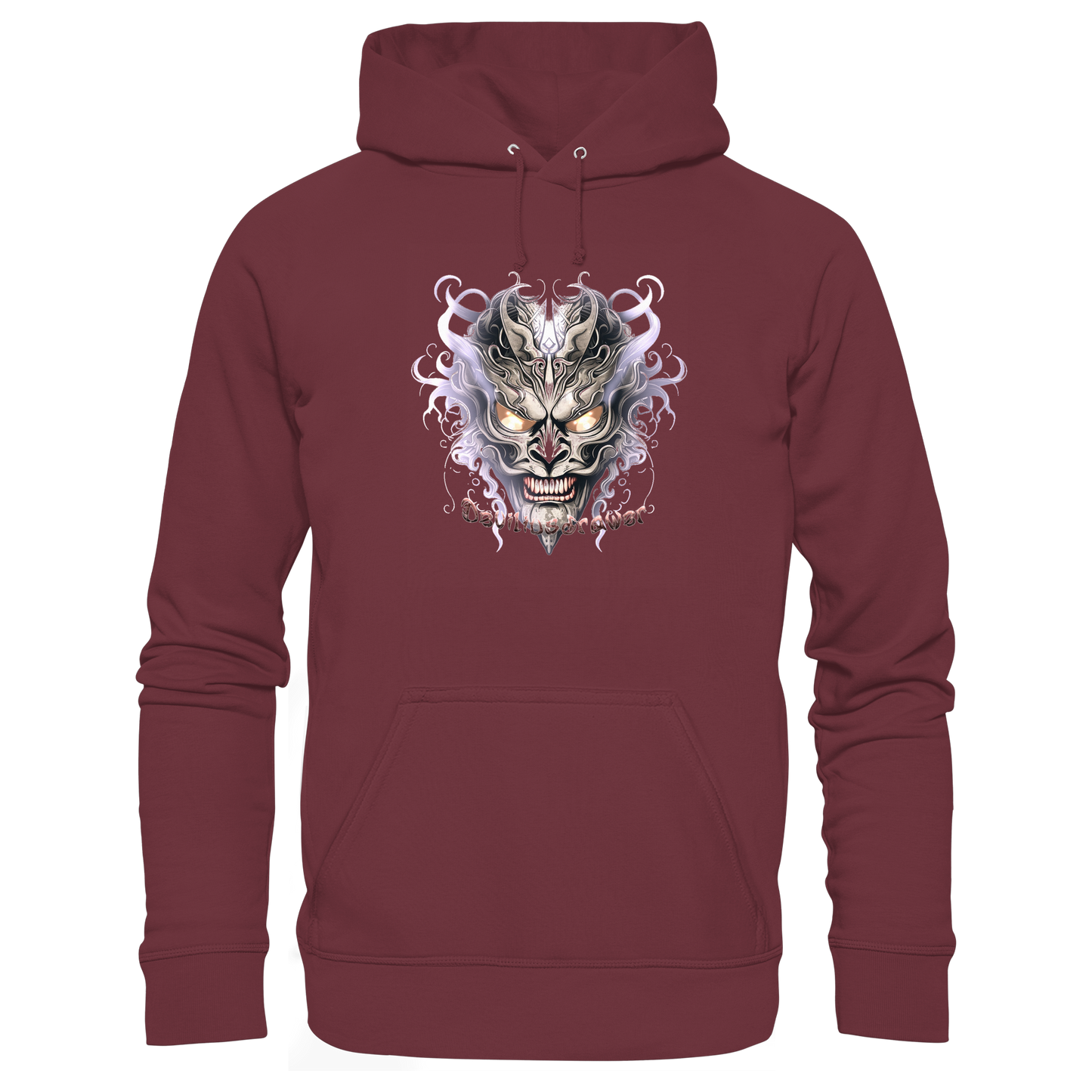 Deviliusdrawer Demon Mask Violet - Organic Hoodie