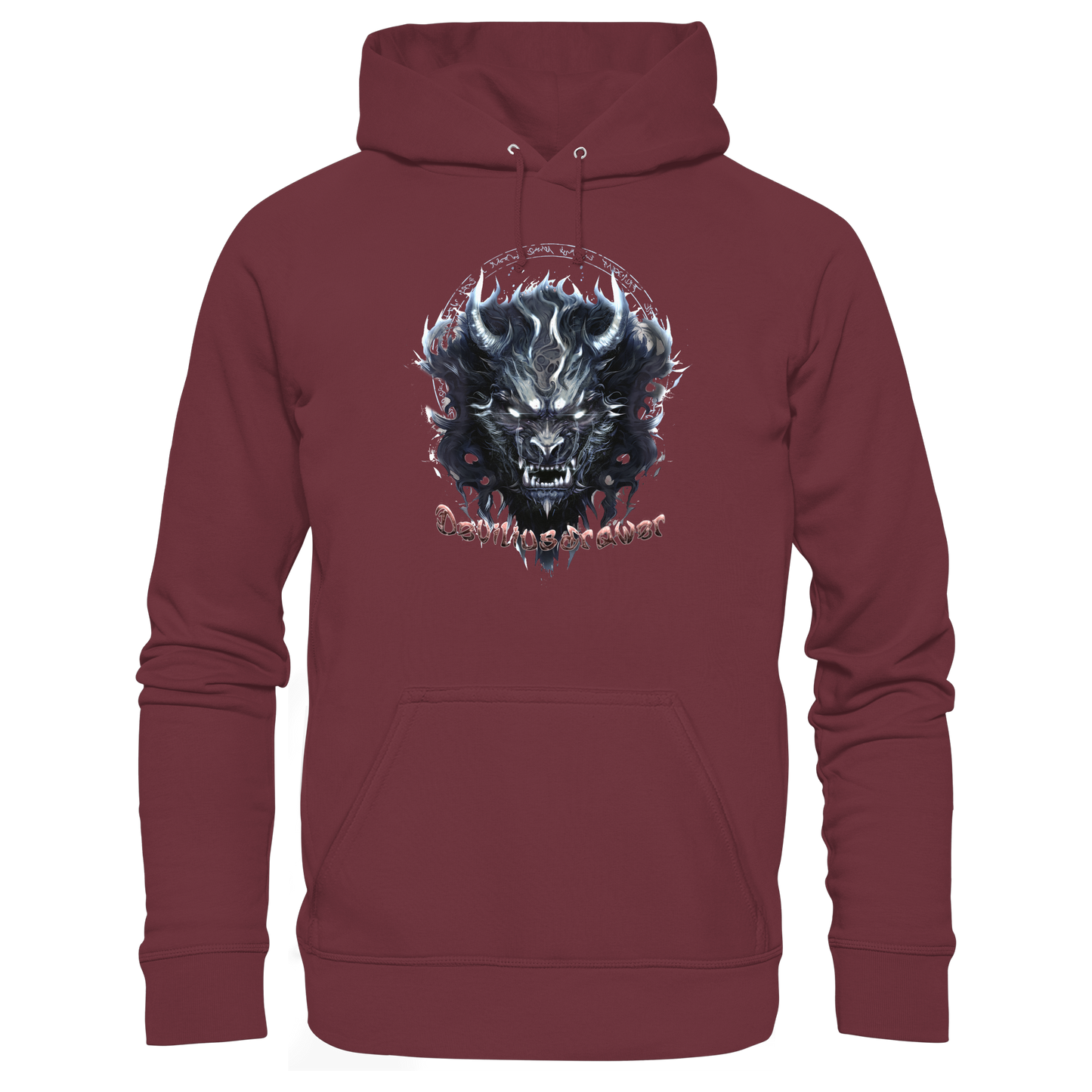 Deviliusdrawer Dark Wolf Mask - Organic Hoodie