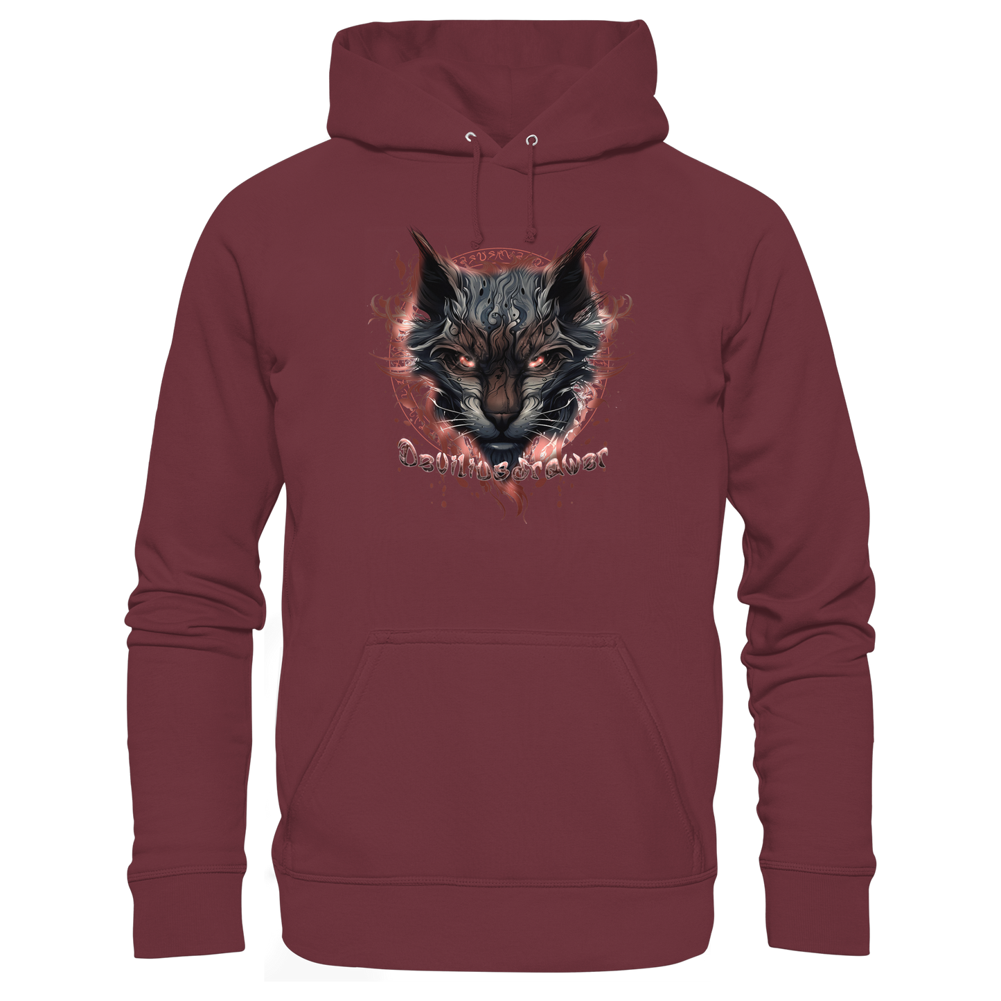 Deviliusdrawer Devil Cat - Organic Hoodie