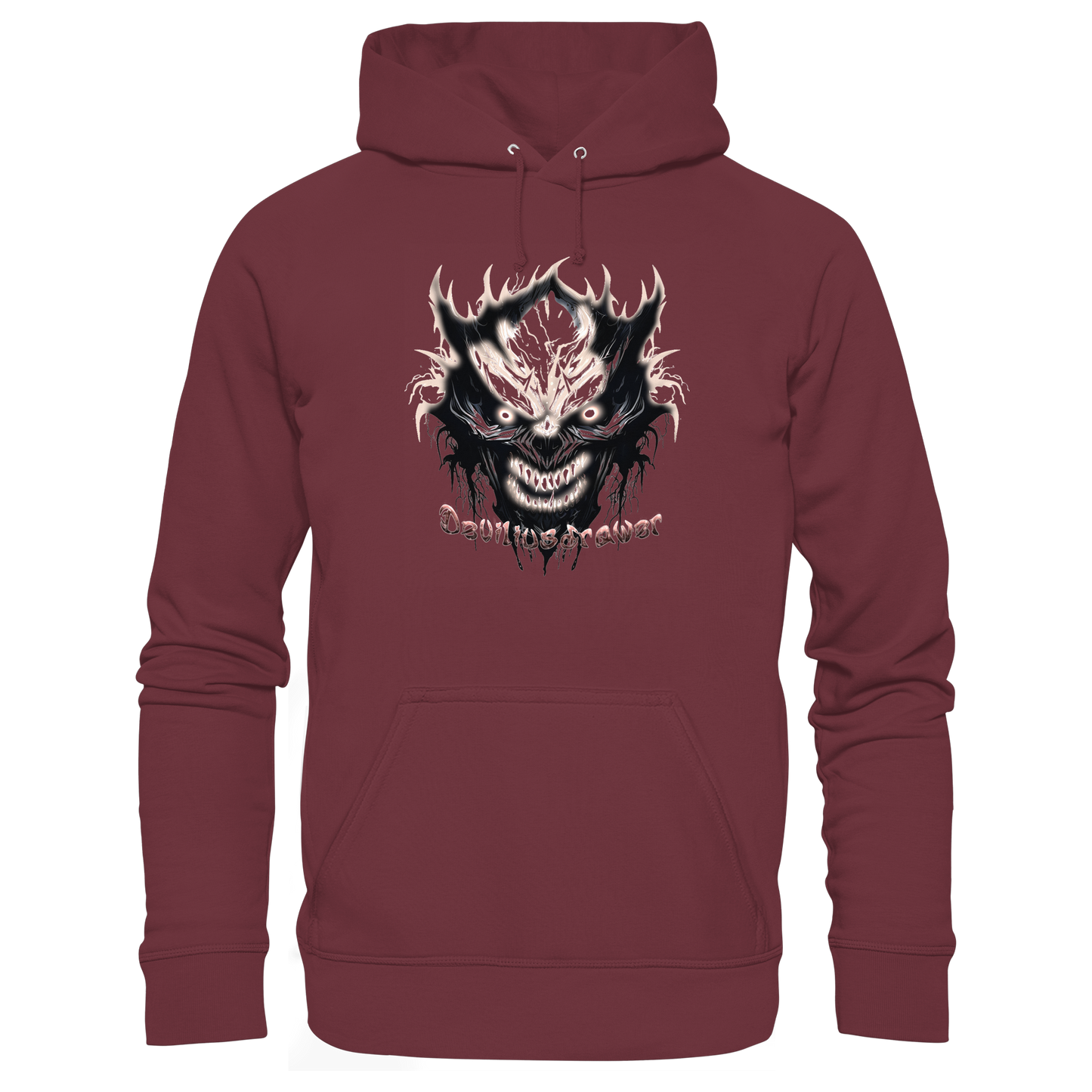 Deviliusdrawer Crazy Glow Devil - Organic Hoodie