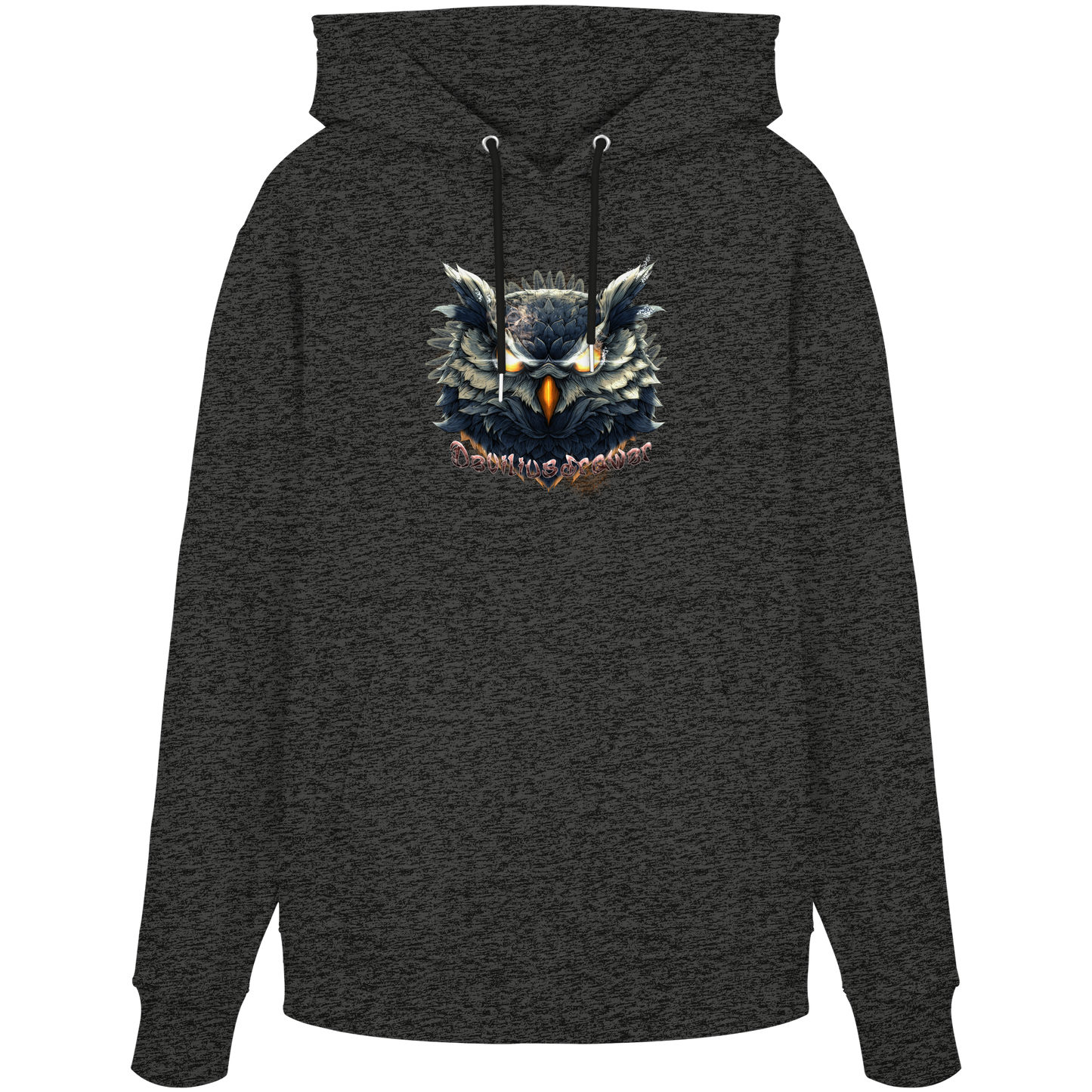 Deviliusdrawer Dark Fire Owl - Organic Hoodie