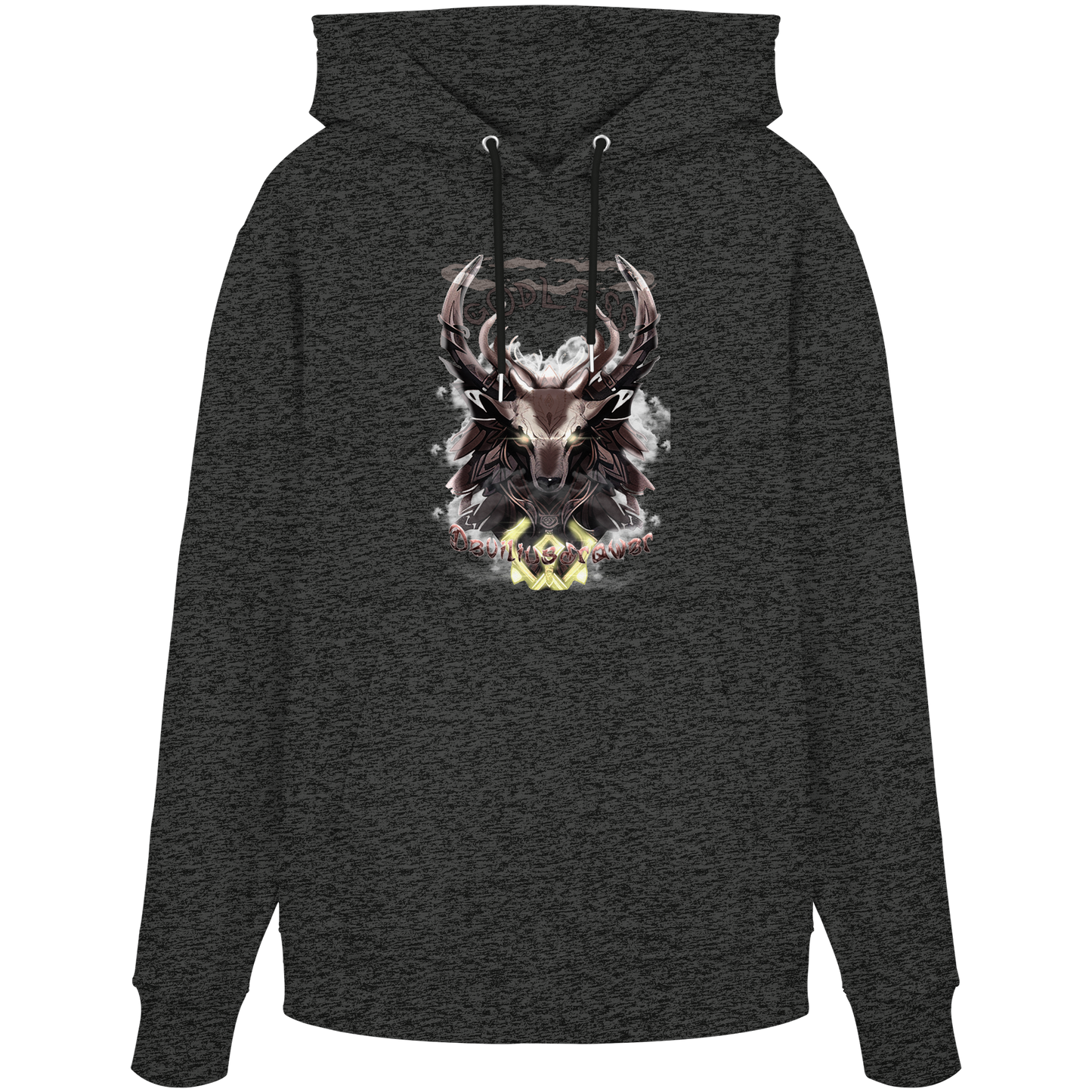 Deviliusdrawer Godless Deer - Organic Hoodie