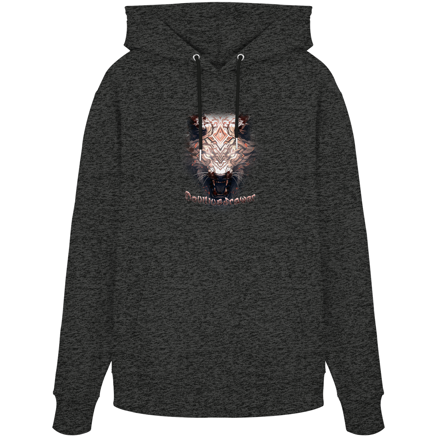Deviliusdrawer Gold Metal Tiger - Organic Hoodie