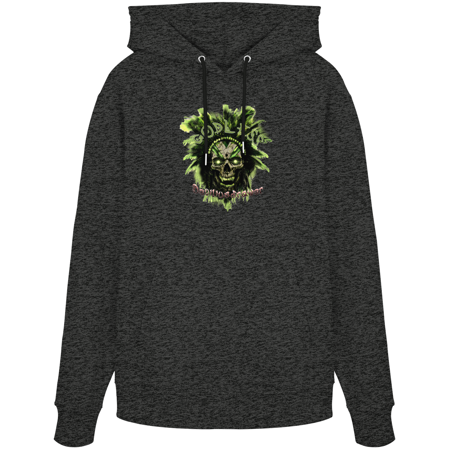 Deviliusdrawer Godless Skull - Organic Hoodie