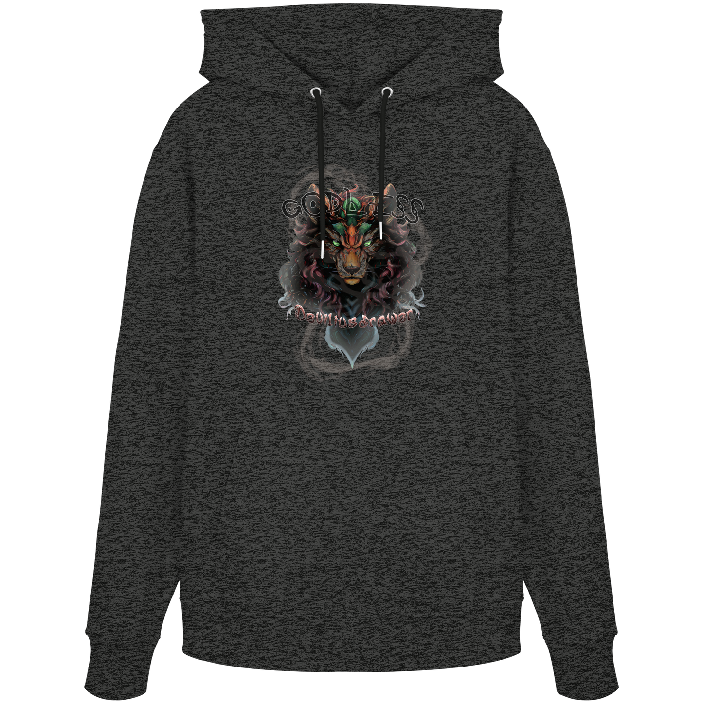 Deviliusdrawer Godless Wolf - Organic Hoodie