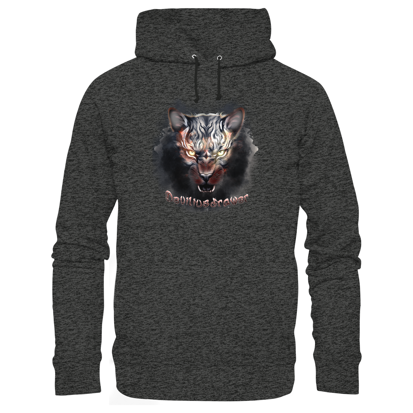 Deviliusdrawer Smoke Tiger - Organic Hoodie