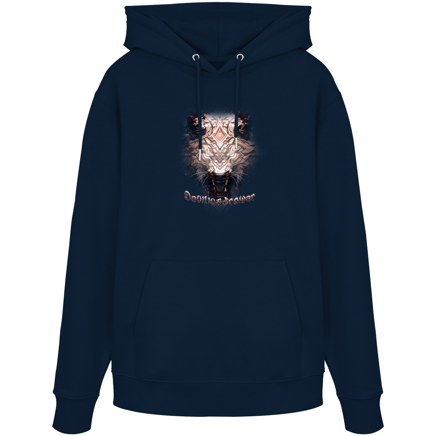 Deviliusdrawer Gold Metal Tiger - Organic Hoodie