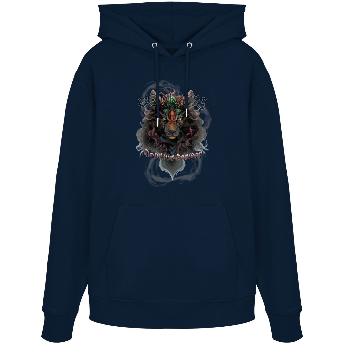 Deviliusdrawer Godless Wolf - Organic Hoodie