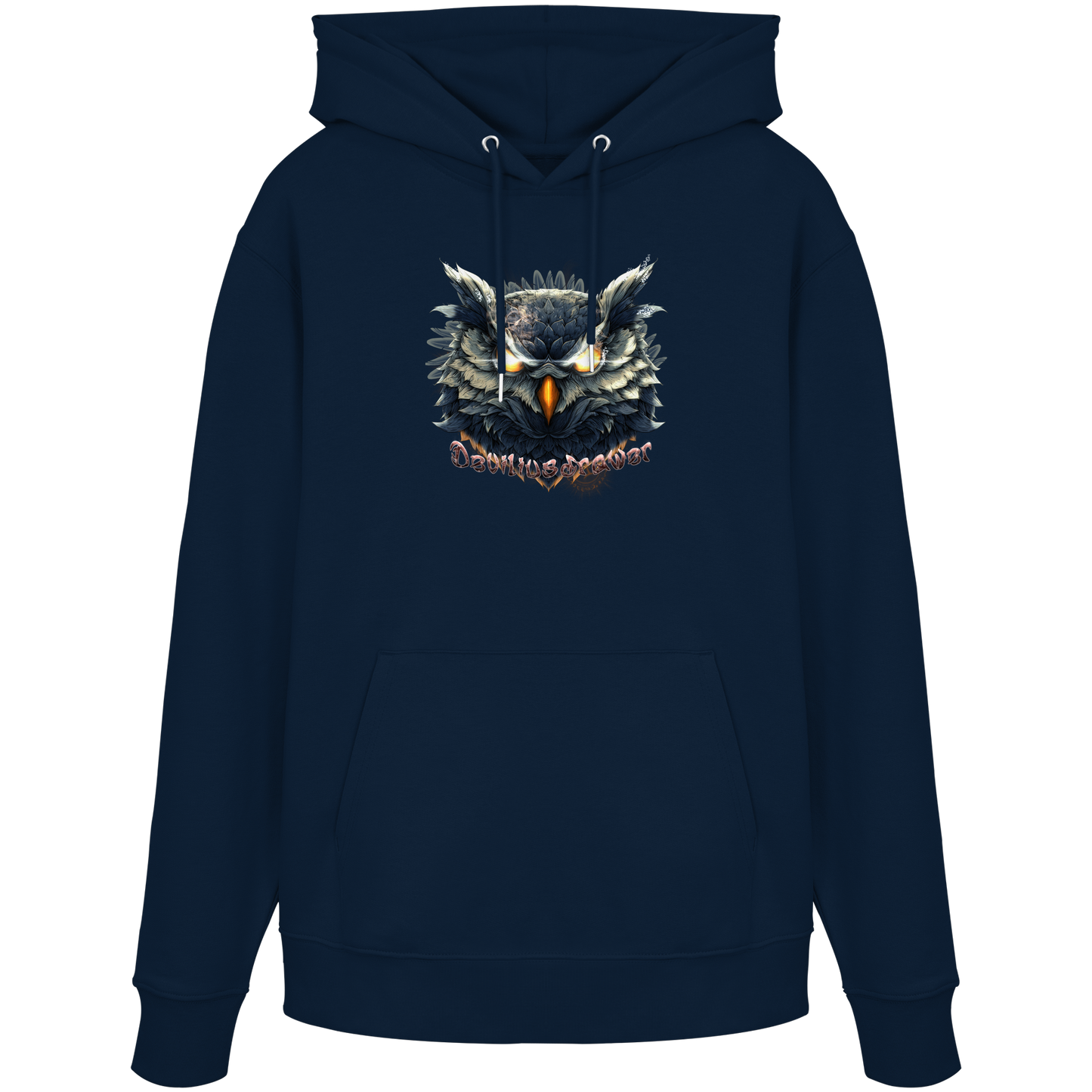 Deviliusdrawer Dark Fire Owl - Organic Hoodie