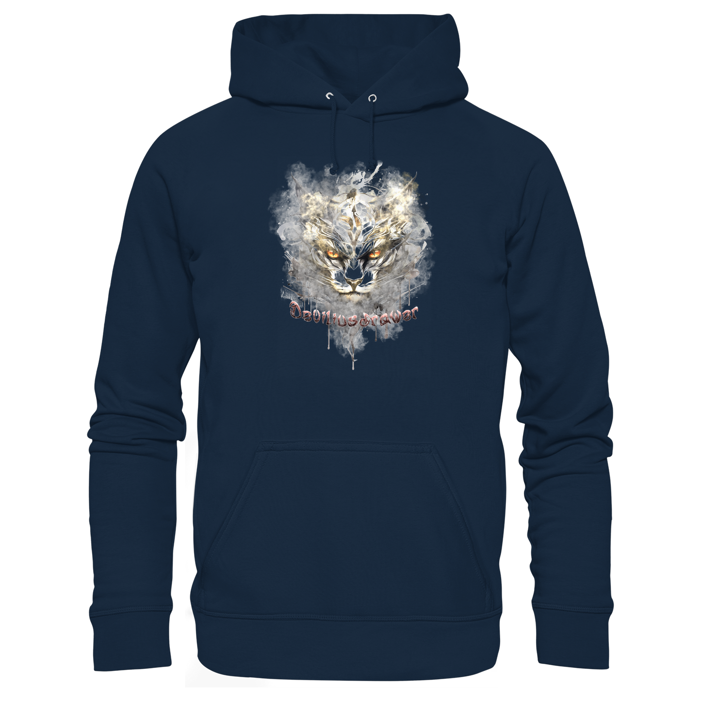 Deviliusdrawer White Catgod - Organic Hoodie