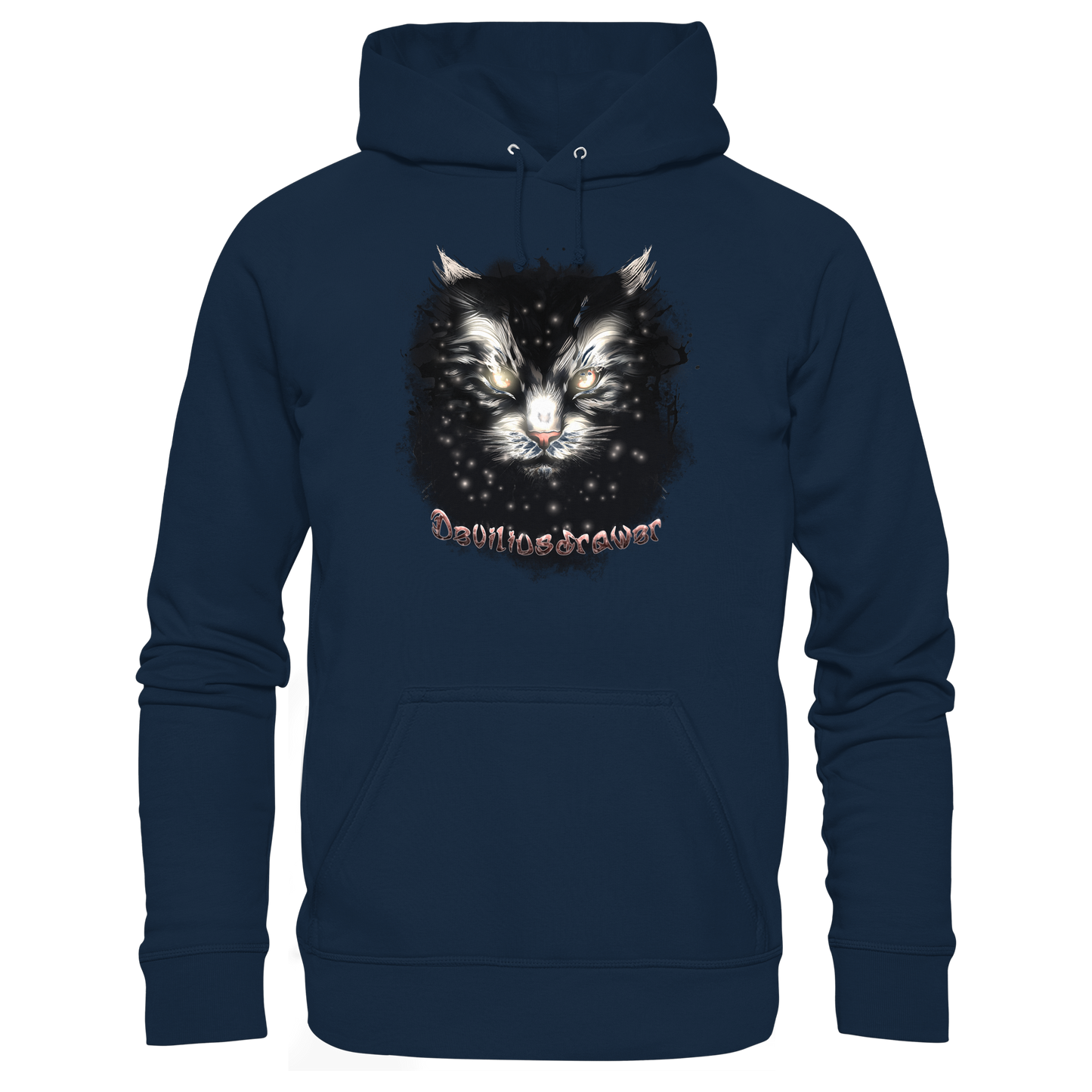 Deviliusdrawer Star Cat - Organic Hoodie